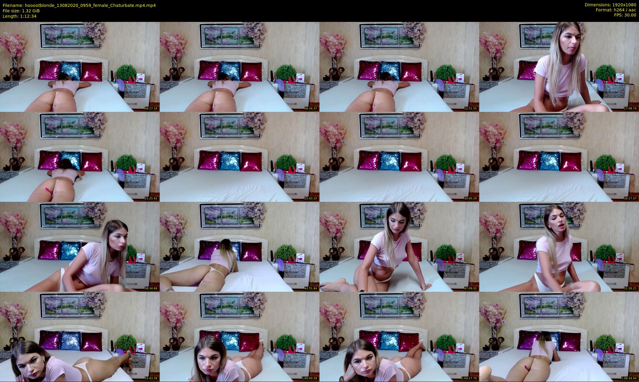 hooootblonde — 73 minute Chaturbate female cam show recording, 1080p, Aug 13, 2020