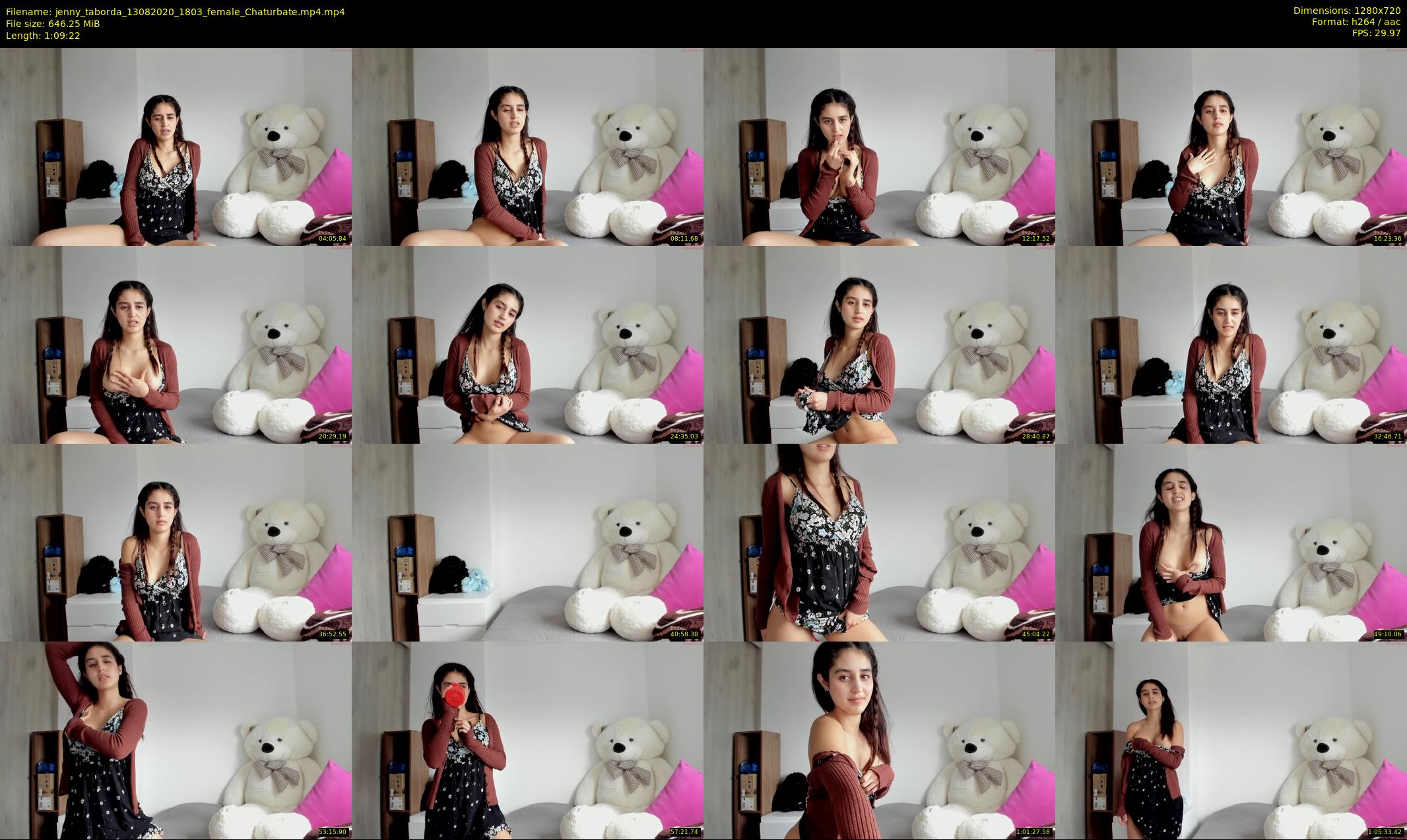 jenny_taborda — 70 minute Chaturbate female cam show recording, 720p, Aug 13, 2020