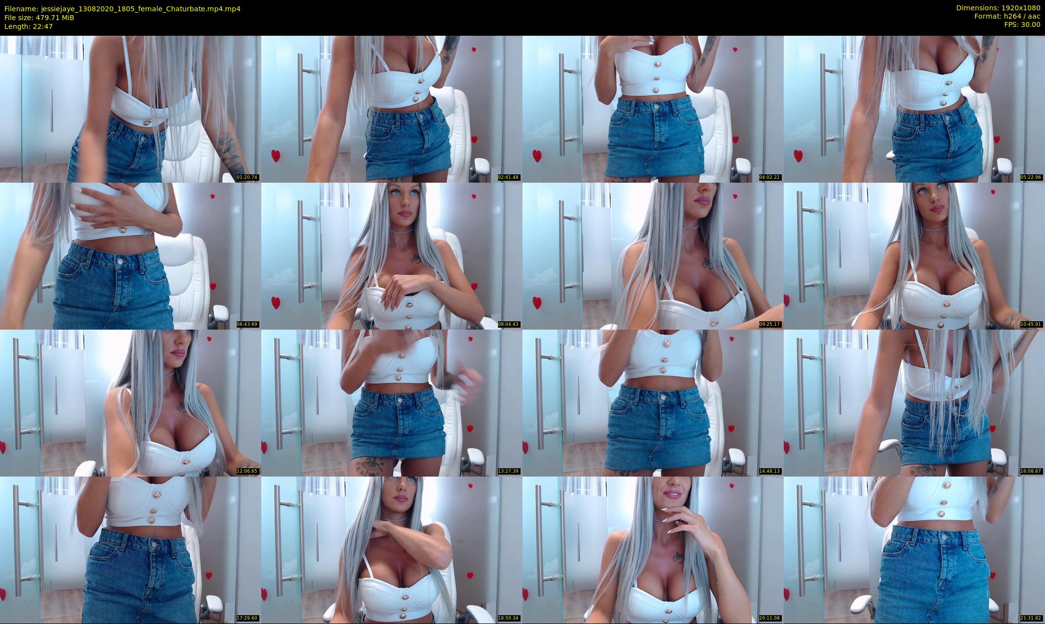 jessiejaye — 23 minute Chaturbate female cam show recording, 1080p, Aug 13, 2020