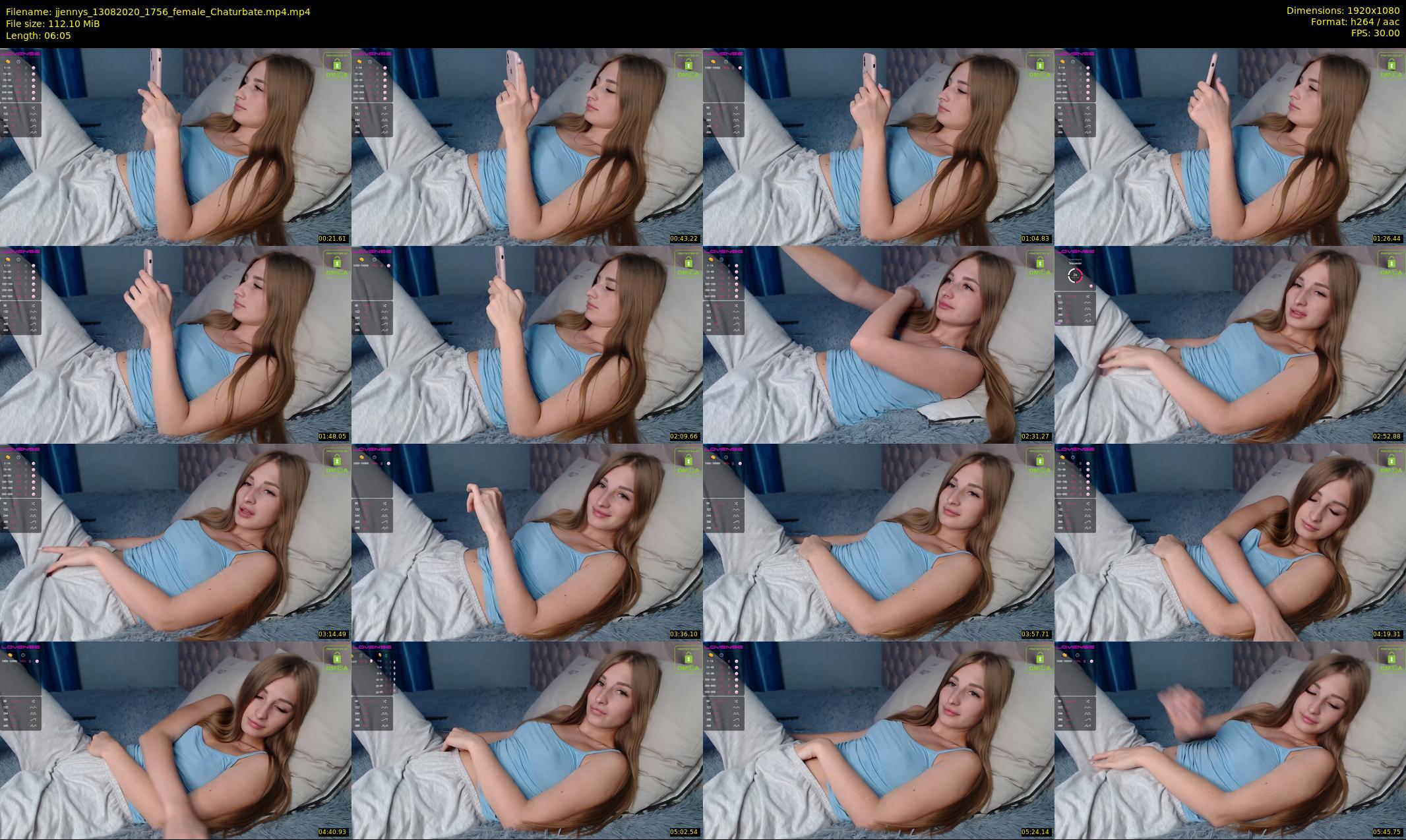jjennys — 7 minute Chaturbate female cam show recording, 1080p, Aug 13, 2020