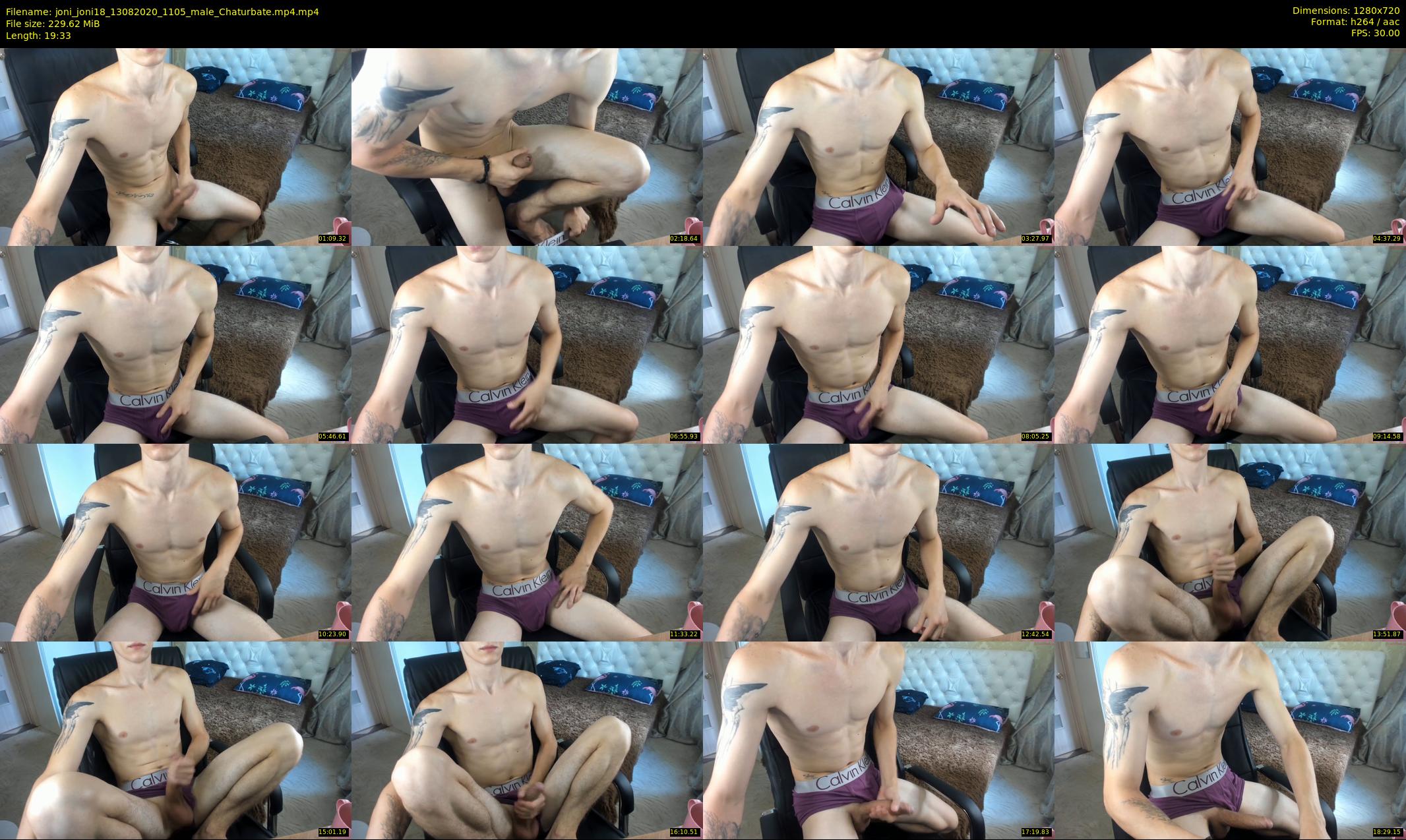 joni_joni18 — 20 minute Chaturbate male cam show recording, 720p, Aug 13, 2020