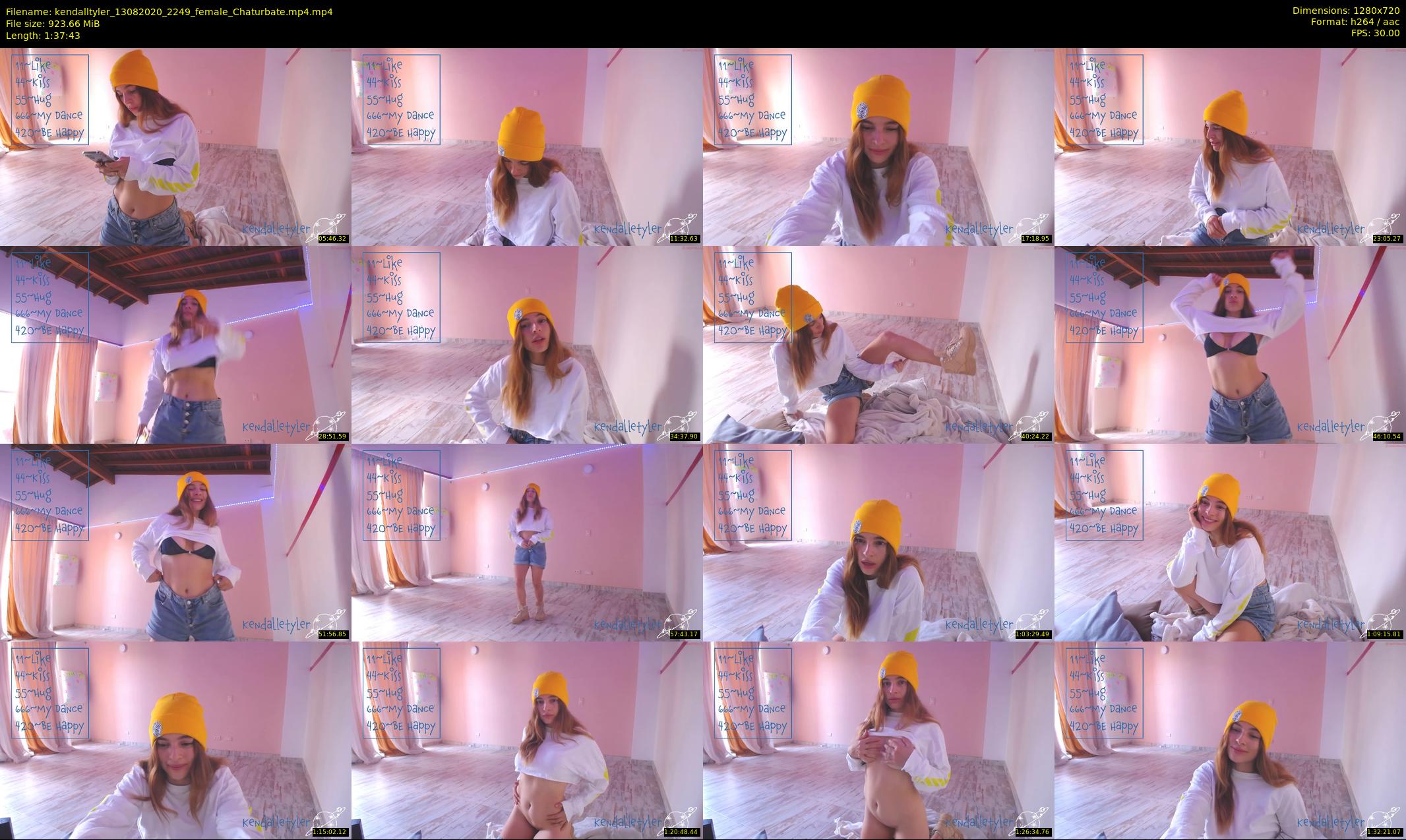 kendalltyler — 98 minute Chaturbate female cam show recording, 720p, Aug 13, 2020