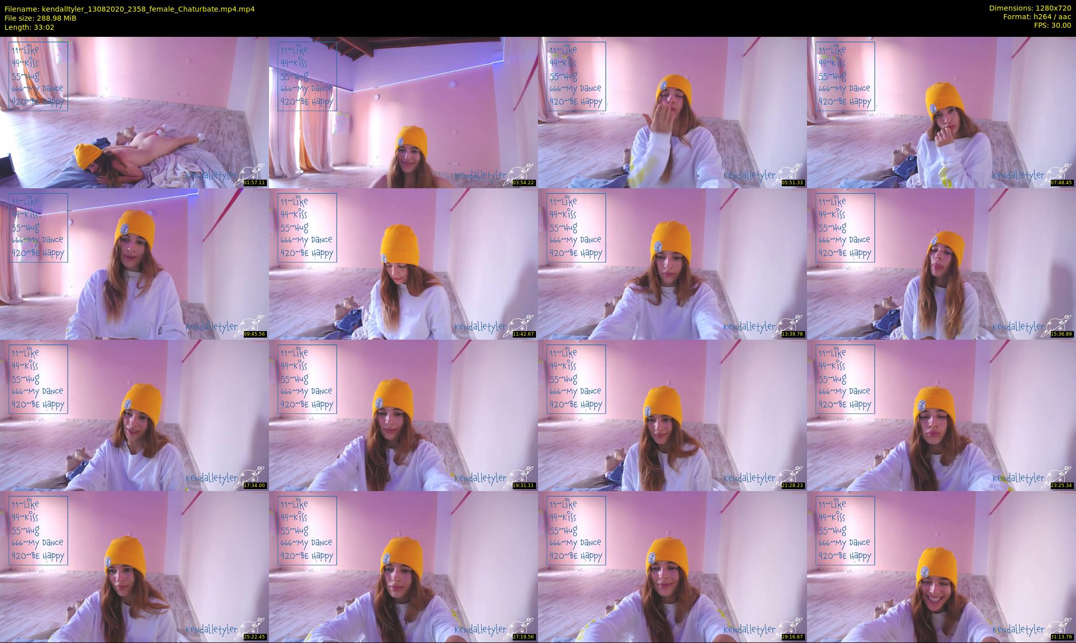 kendalltyler — 34 minute Chaturbate female cam show recording, 720p, Aug 13, 2020
