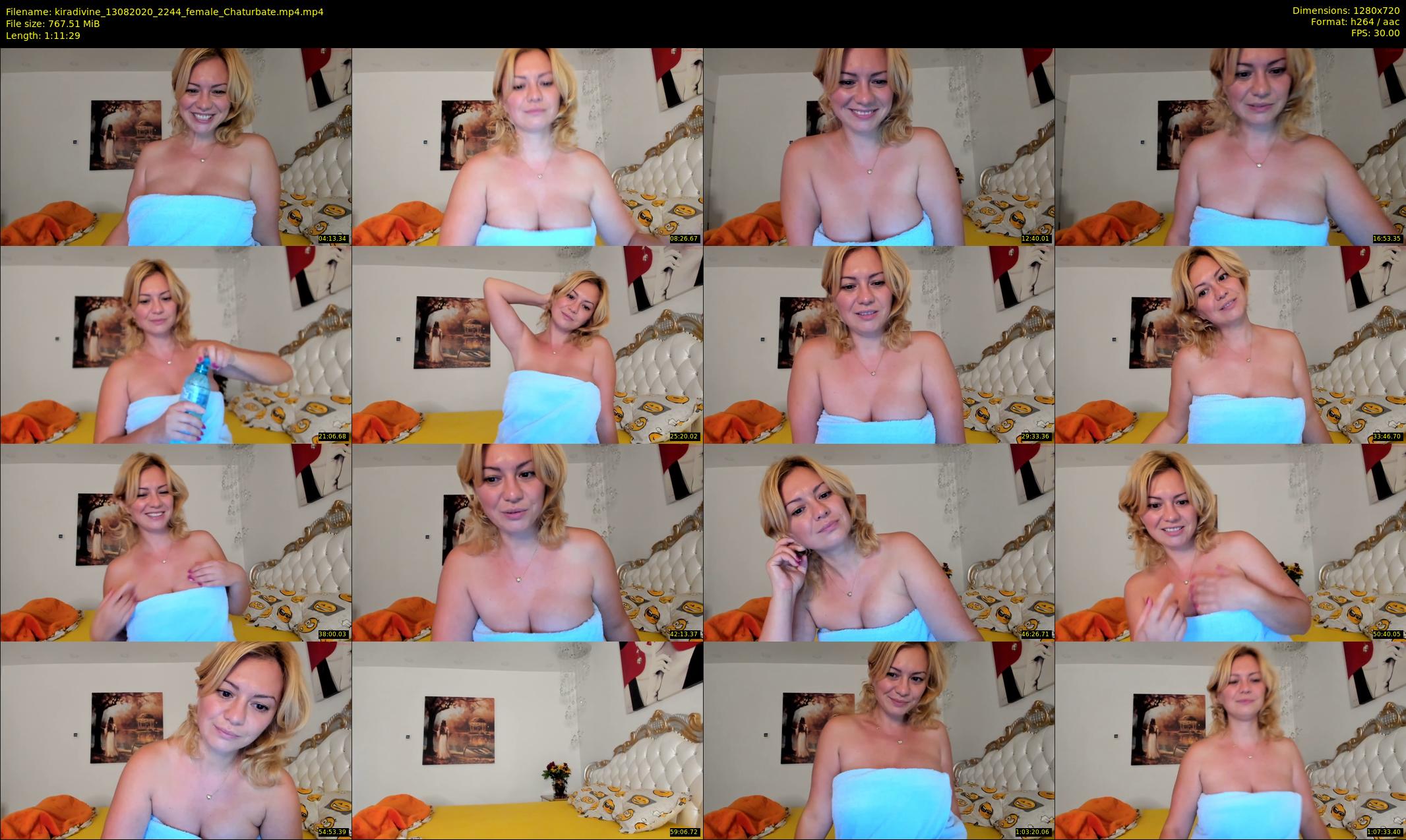 kiradivine — 72 minute Chaturbate female cam show recording, 720p, Aug 13, 2020