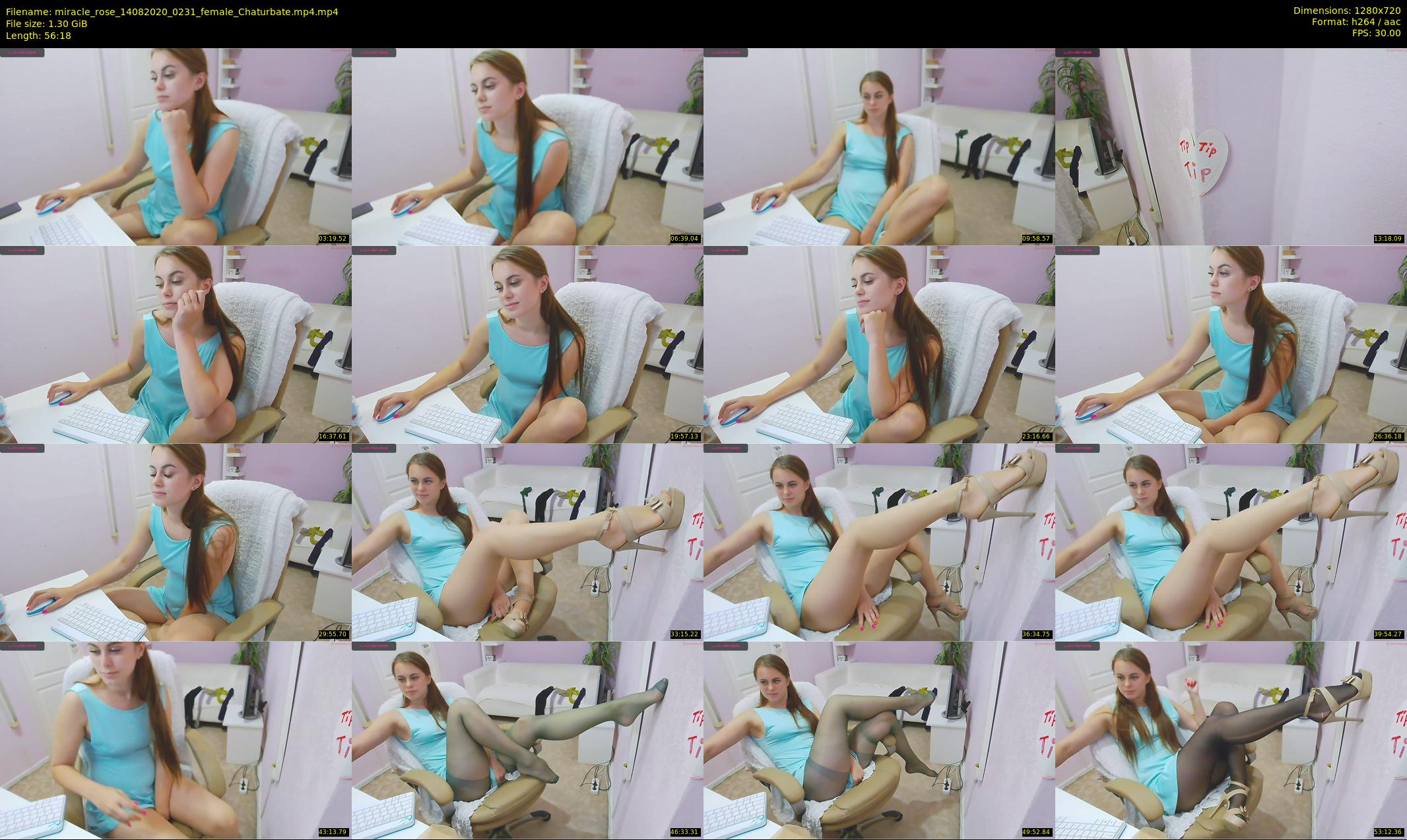 miracle_rose — 57 minute Chaturbate female cam show recording, 720p, Aug 14, 2020