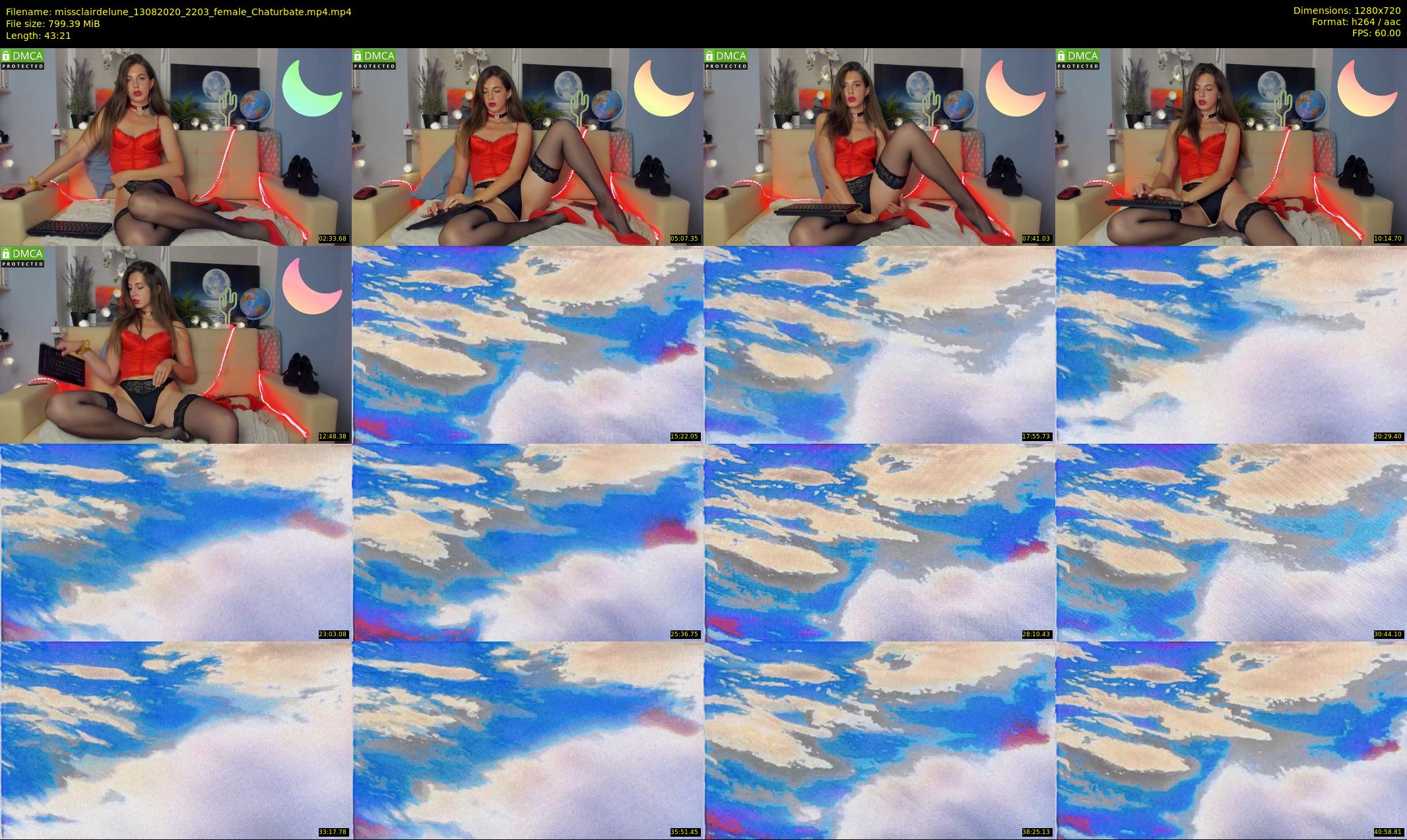missclairdelune — 44 minute Chaturbate female cam show recording, 720p, Aug 13, 2020
