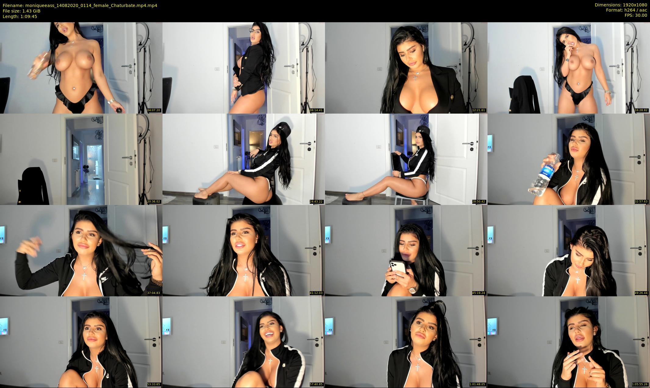 moniqueeass — 70 minute Chaturbate female cam show recording, 1080p, Aug 14, 2020