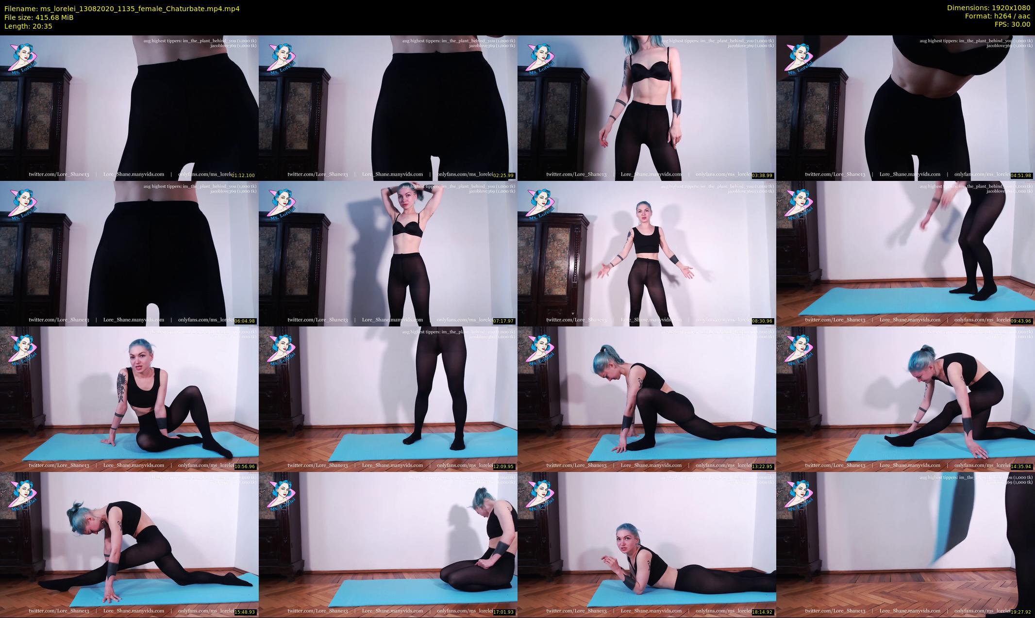 ms_lorelei — 21 minute Chaturbate female cam show recording, 1080p, Aug 13, 2020