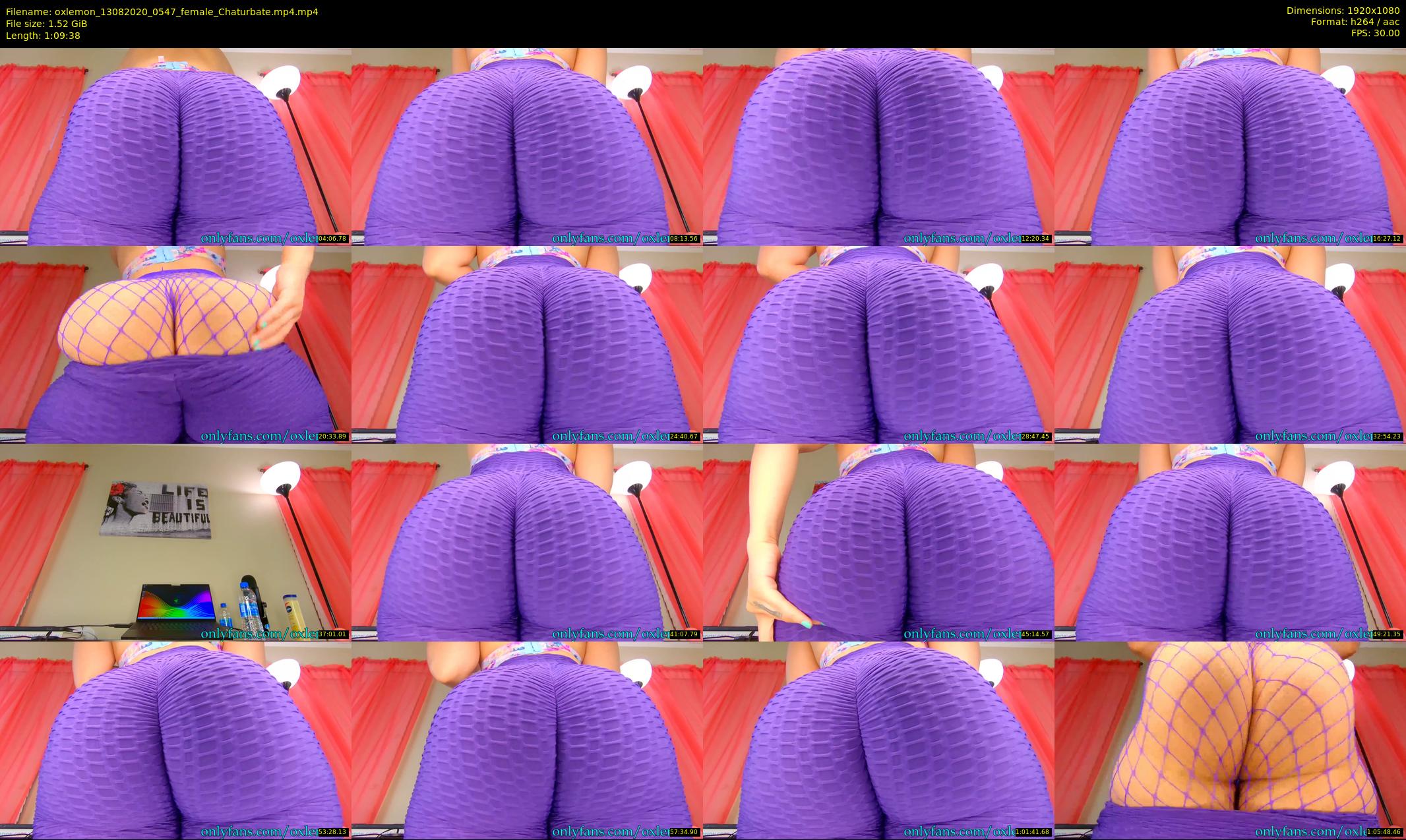 oxlemon — 70 minute Chaturbate female cam show recording, 1080p, Aug 13, 2020