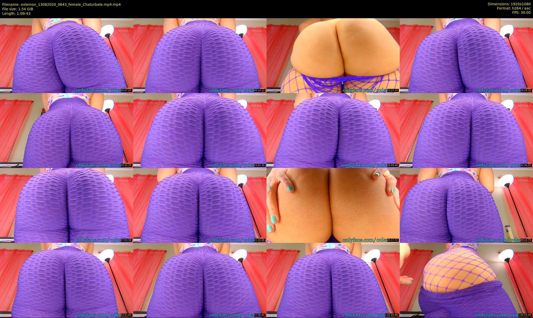 oxlemon — 70 minute Chaturbate female cam show recording, 1080p, Aug 13, 2020