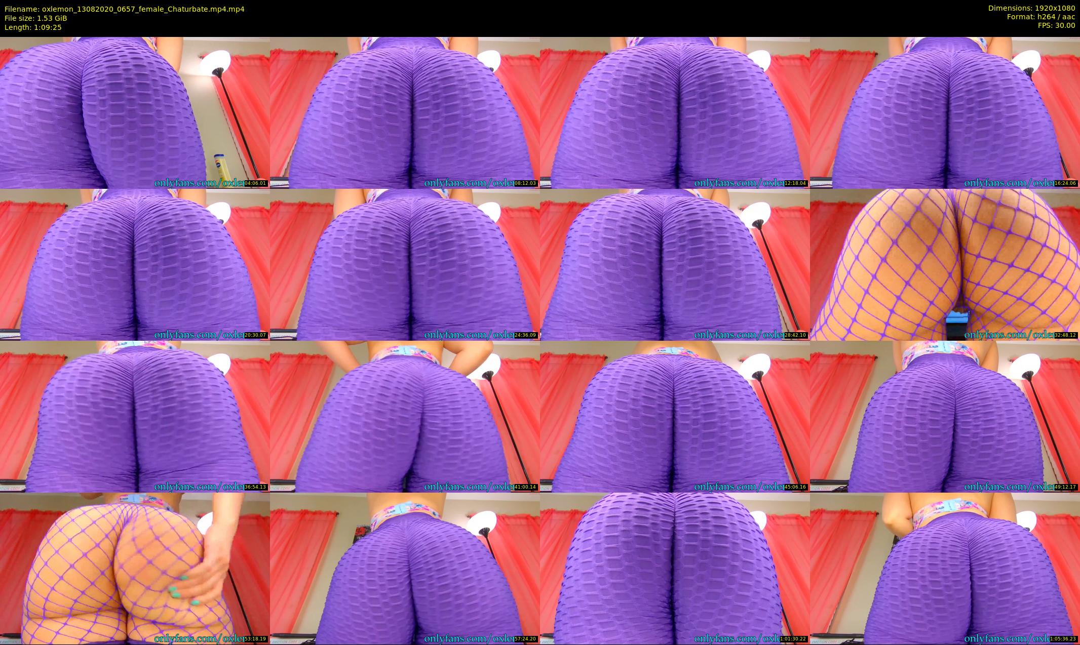 oxlemon — 70 minute Chaturbate female cam show recording, 1080p, Aug 13, 2020