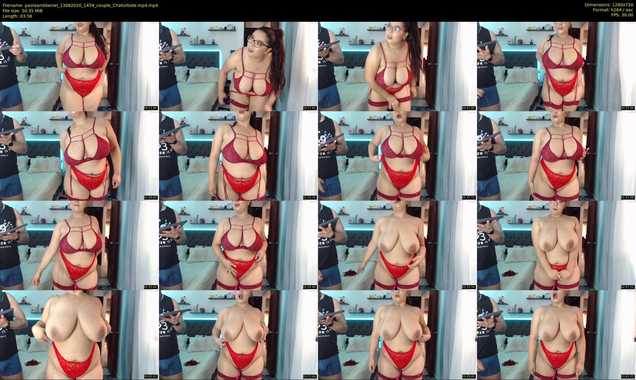 paolaanddaniel — 4 minute Chaturbate couple cam show recording, 720p, Aug 13, 2020