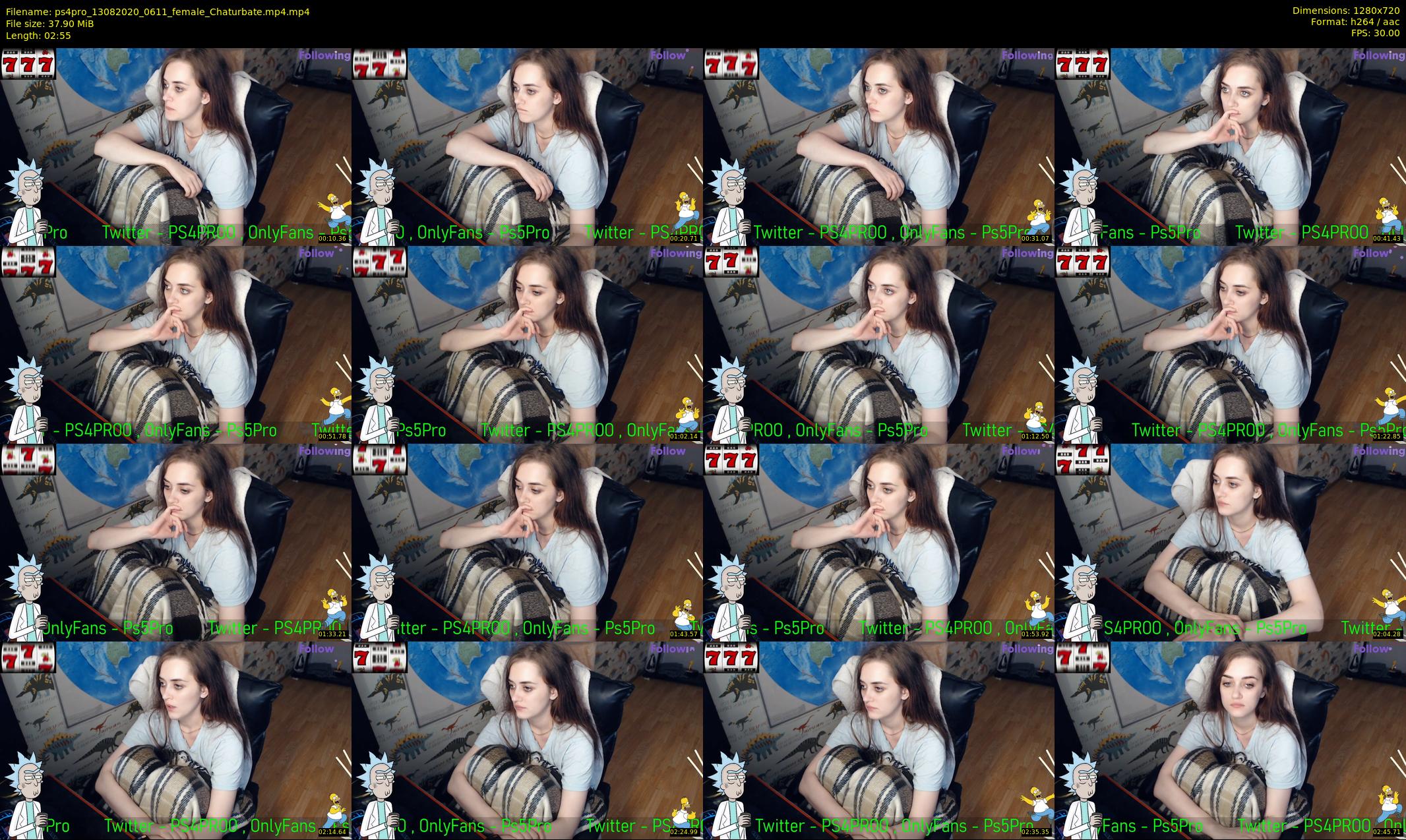 ps4pro — 3 minute Chaturbate female cam show recording, 720p, Aug 13, 2020