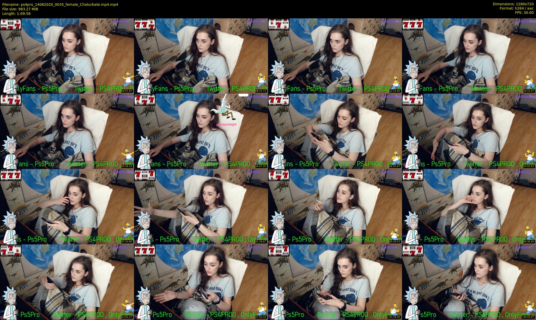 ps4pro — 70 minute Chaturbate female cam show recording, 720p, Aug 14, 2020