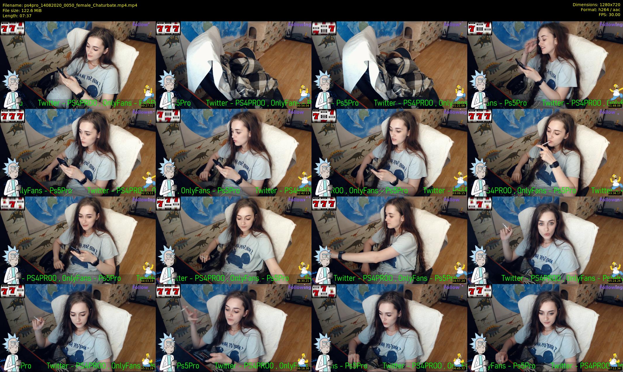 ps4pro — 8 minute Chaturbate female cam show recording, 720p, Aug 14, 2020