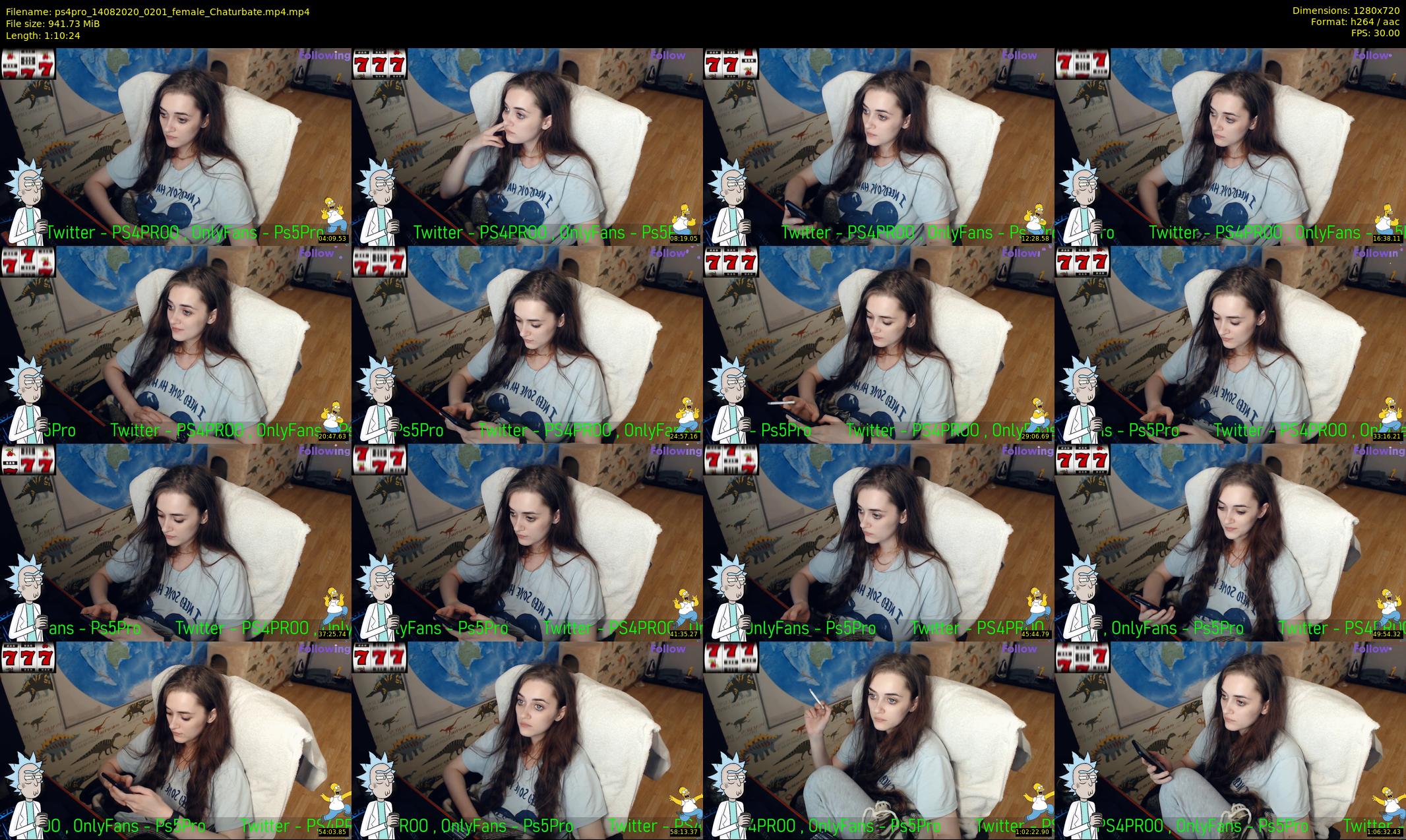 ps4pro — 71 minute Chaturbate female cam show recording, 720p, Aug 14, 2020