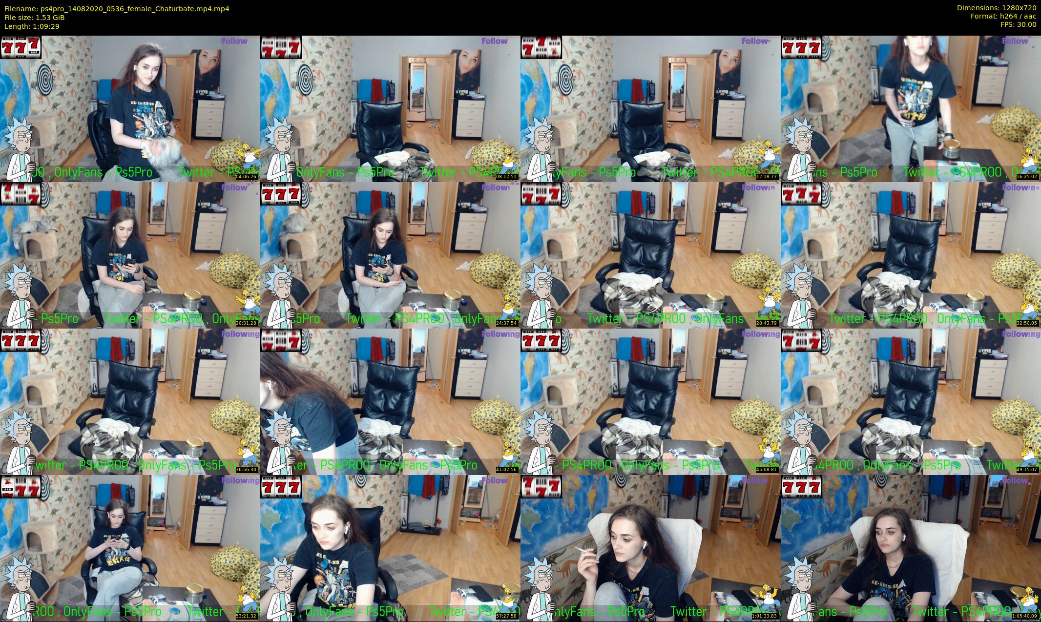 ps4pro — 70 minute Chaturbate female cam show recording, 720p, Aug 14, 2020