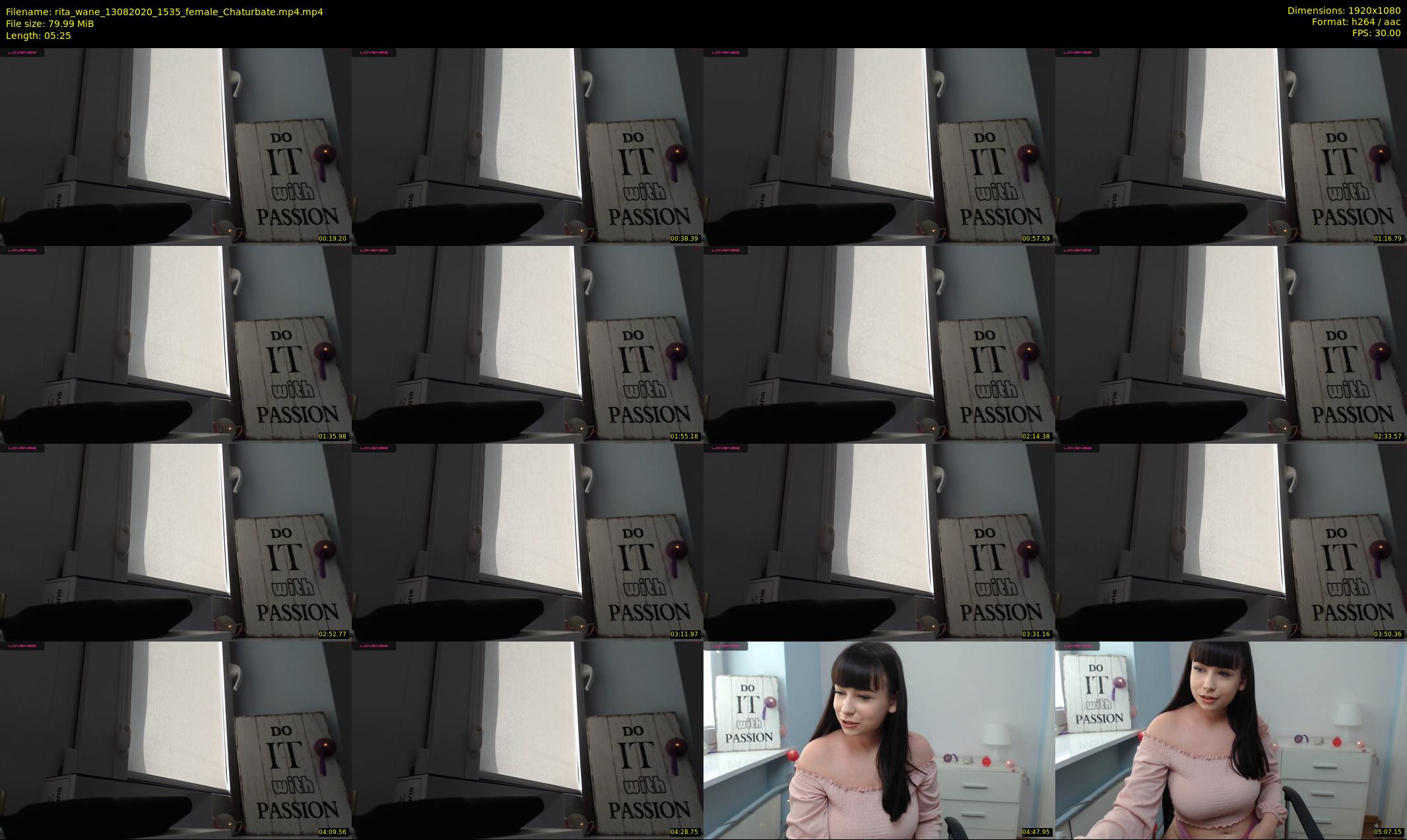 rita_wane — 6 minute Chaturbate female cam show recording, 1080p, Aug 13, 2020