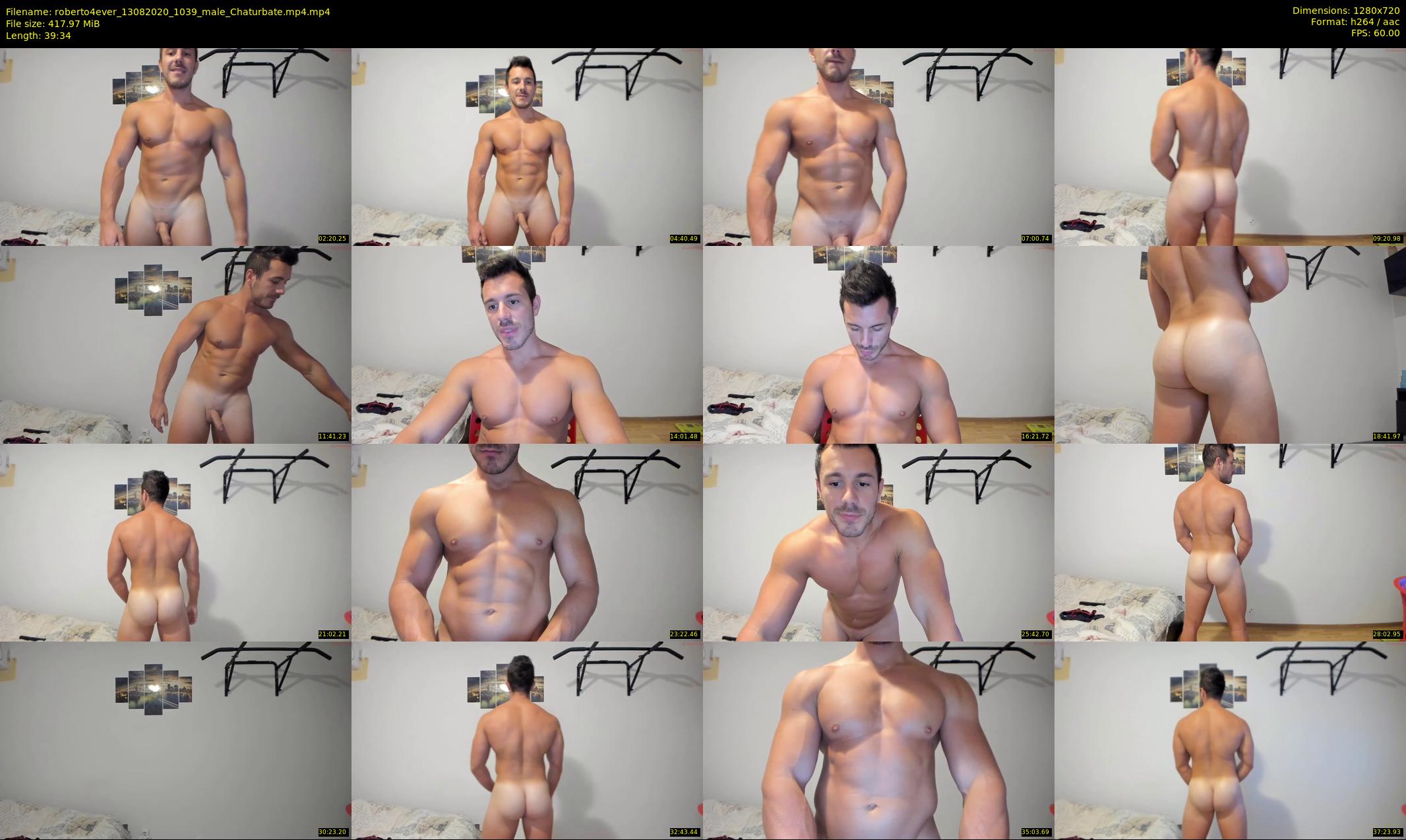 roberto4ever — 40 minute Chaturbate male cam show recording, 720p, Aug 13, 2020