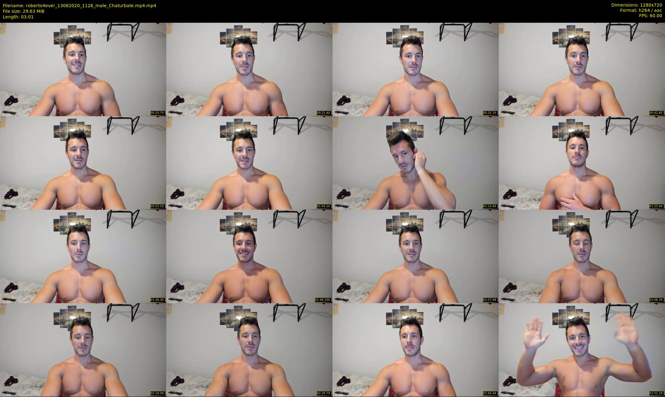 roberto4ever — 4 minute Chaturbate male cam show recording, 720p, Aug 13, 2020