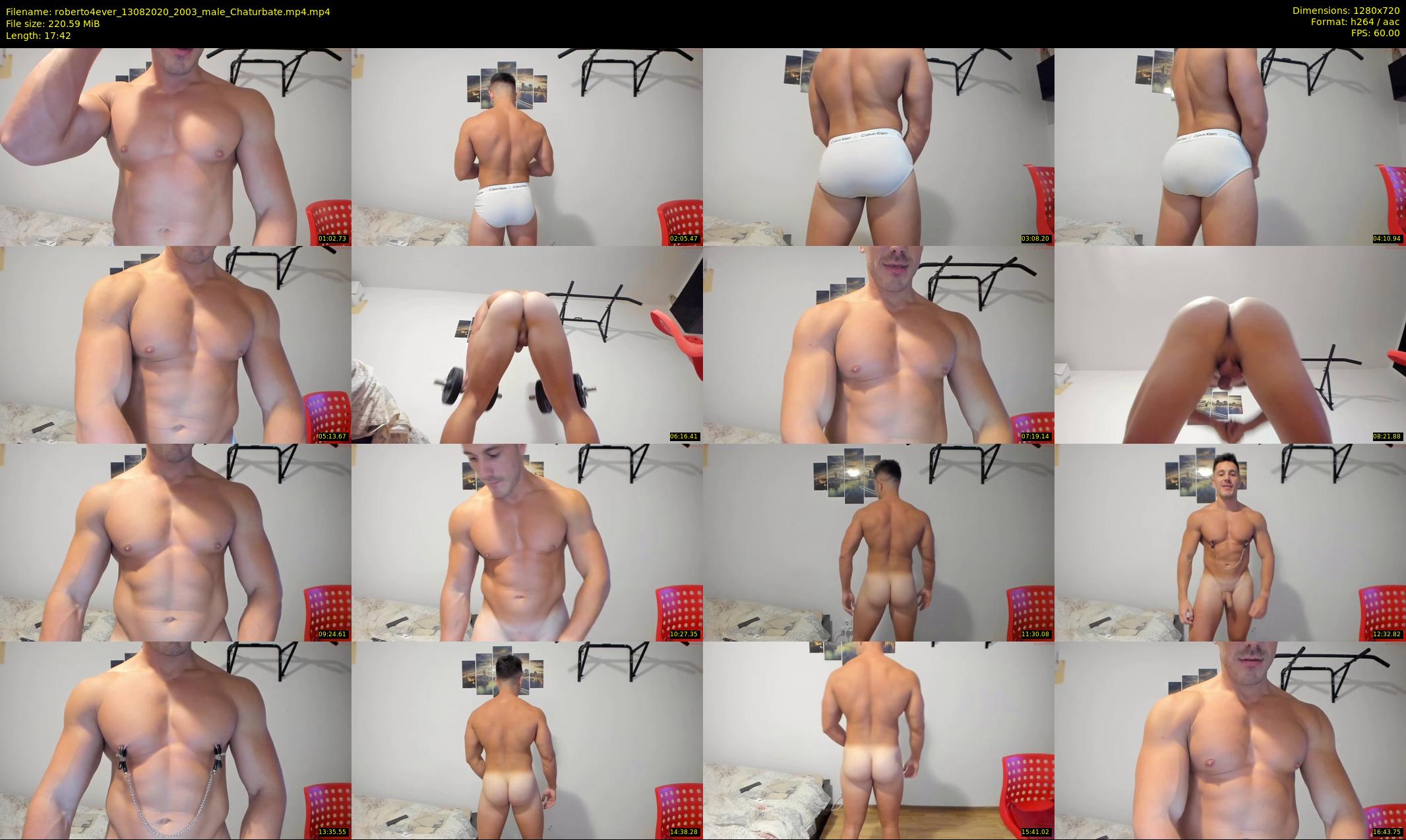 roberto4ever — 18 minute Chaturbate male cam show recording, 720p, Aug 13, 2020