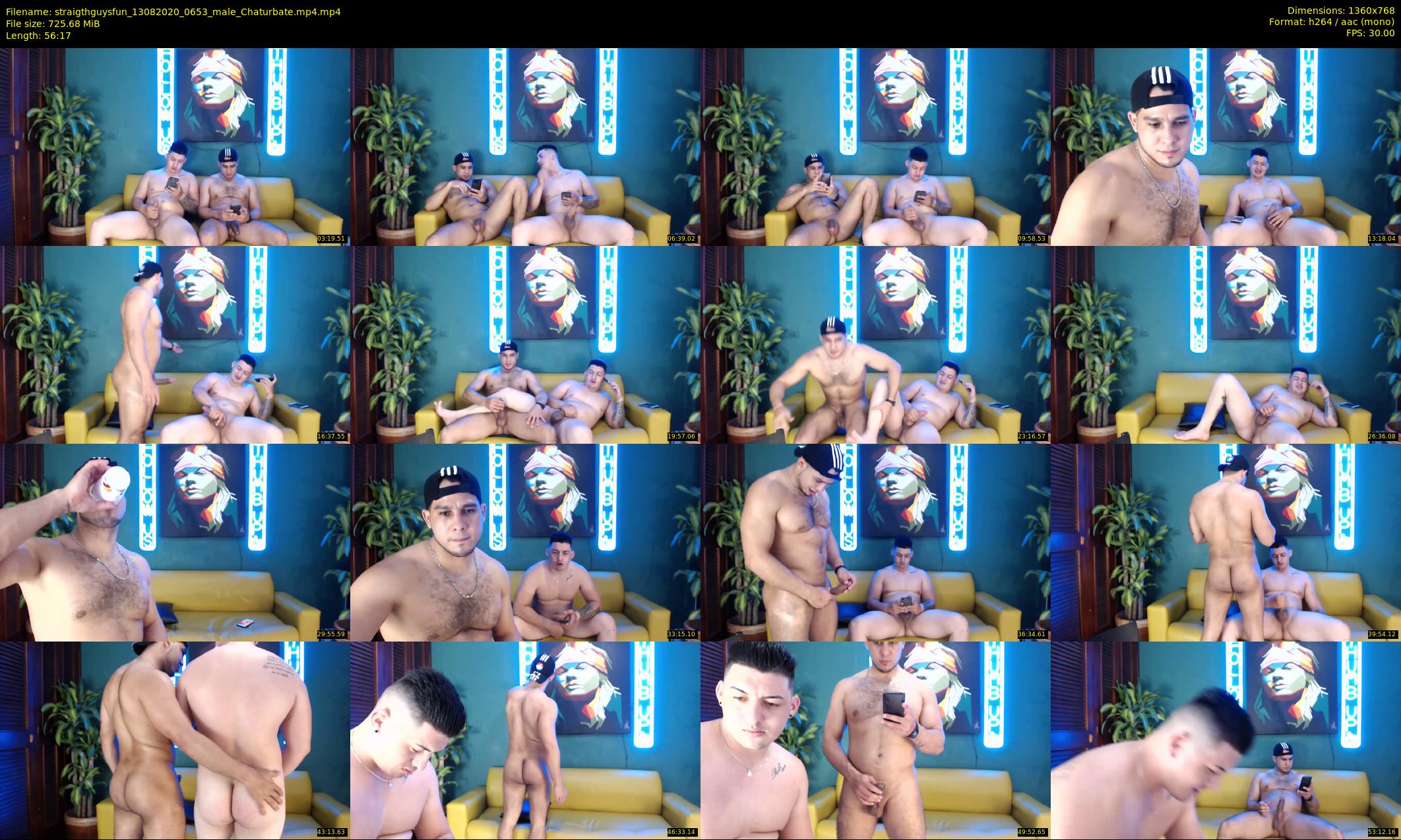 straigthguysfun — 57 minute Chaturbate male cam show recording, 720p, Aug 13, 2020