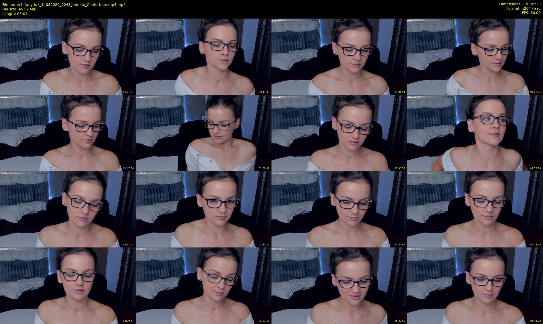tiffanyriox — 7 minute Chaturbate female cam show recording, 720p, Aug 14, 2020