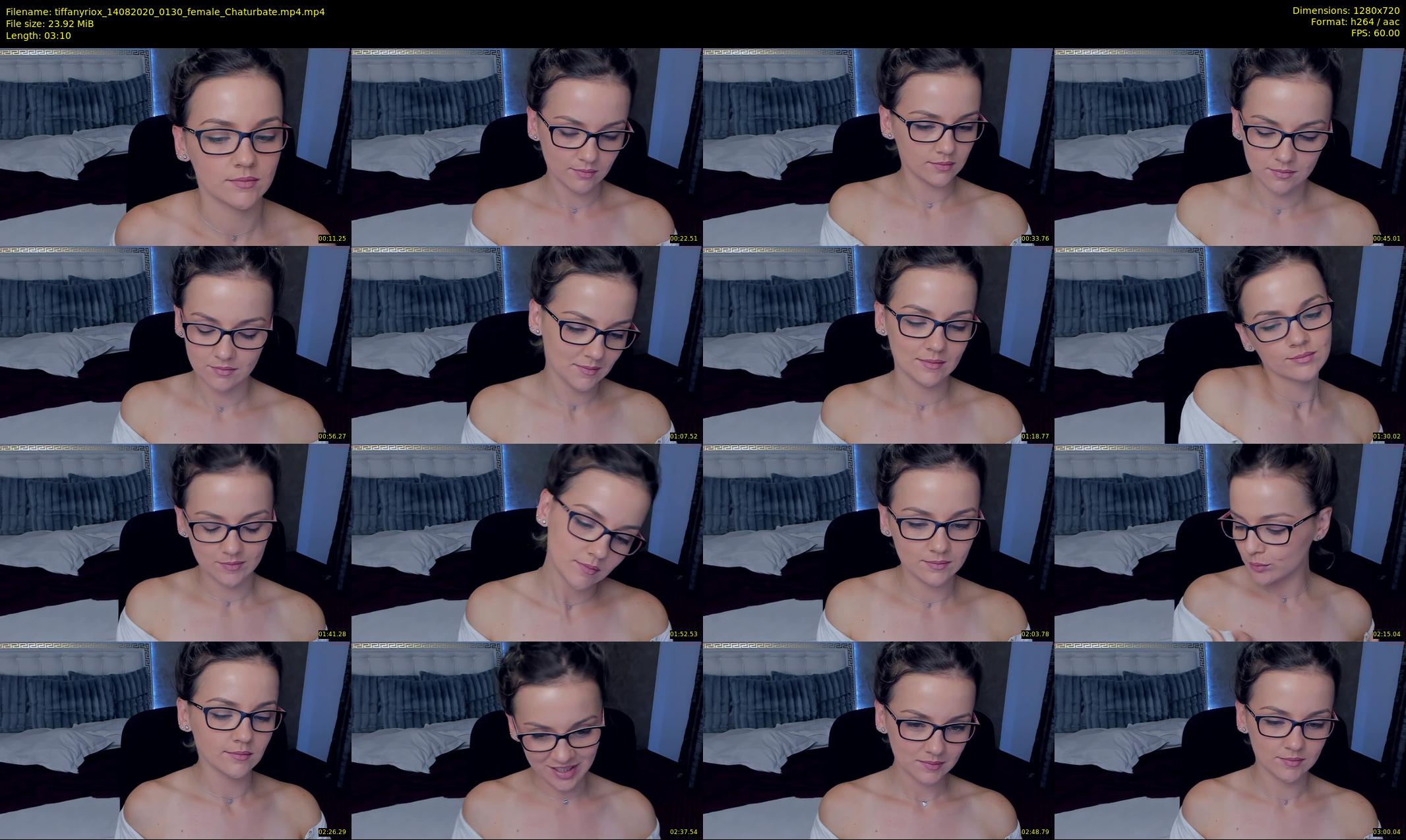 tiffanyriox — 4 minute Chaturbate female cam show recording, 720p, Aug 14, 2020