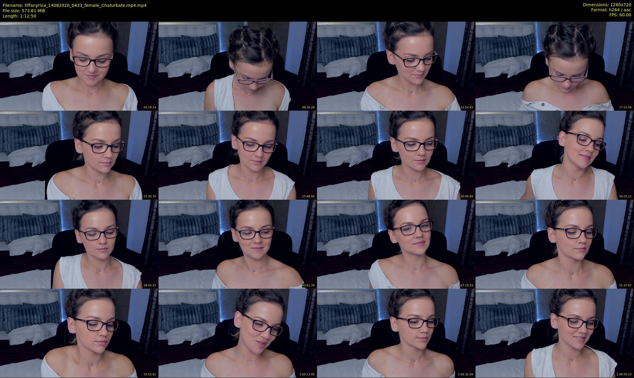 tiffanyriox — 73 minute Chaturbate female cam show recording, 720p, Aug 14, 2020