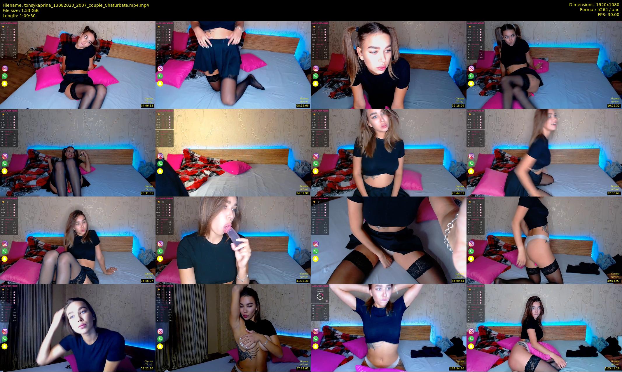 tonsykaprina — 70 minute Chaturbate couple cam show recording, 1080p, Aug 13, 2020