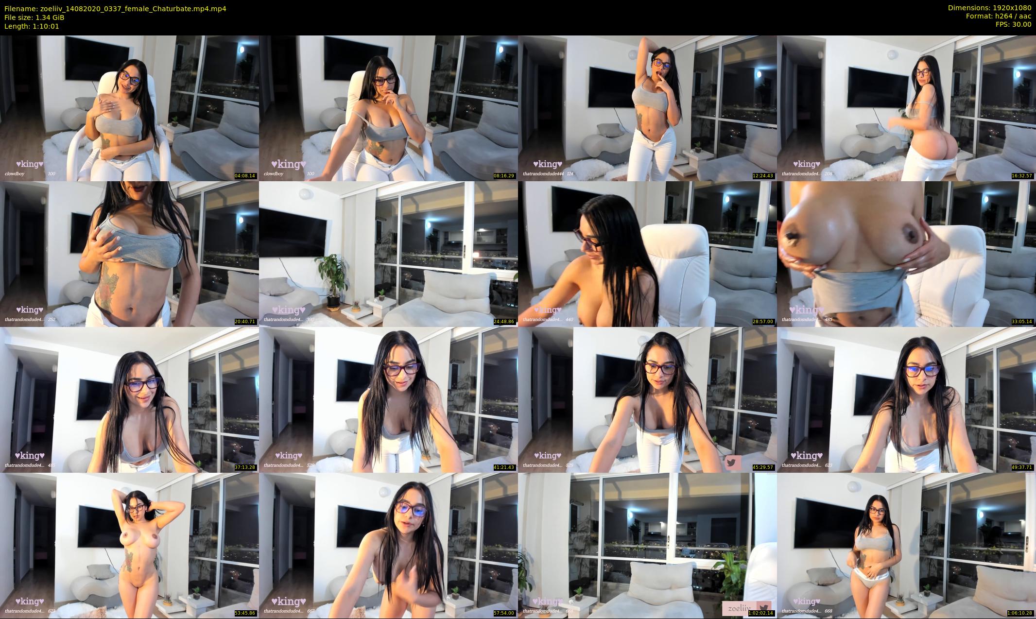 zoeliiv — 71 minute Chaturbate female cam show recording, 1080p, Aug 14, 2020