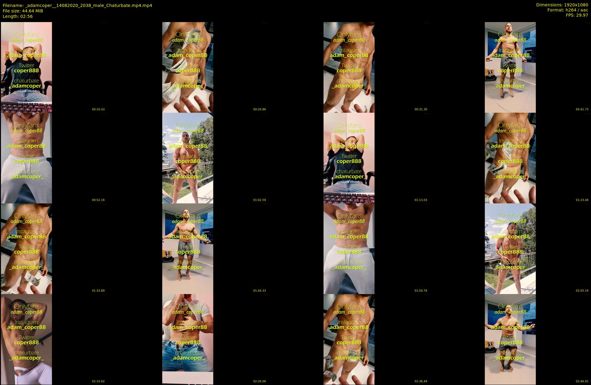 _adamcoper_ — 3 minute Chaturbate male cam show recording, 1080p, Aug 14, 2020