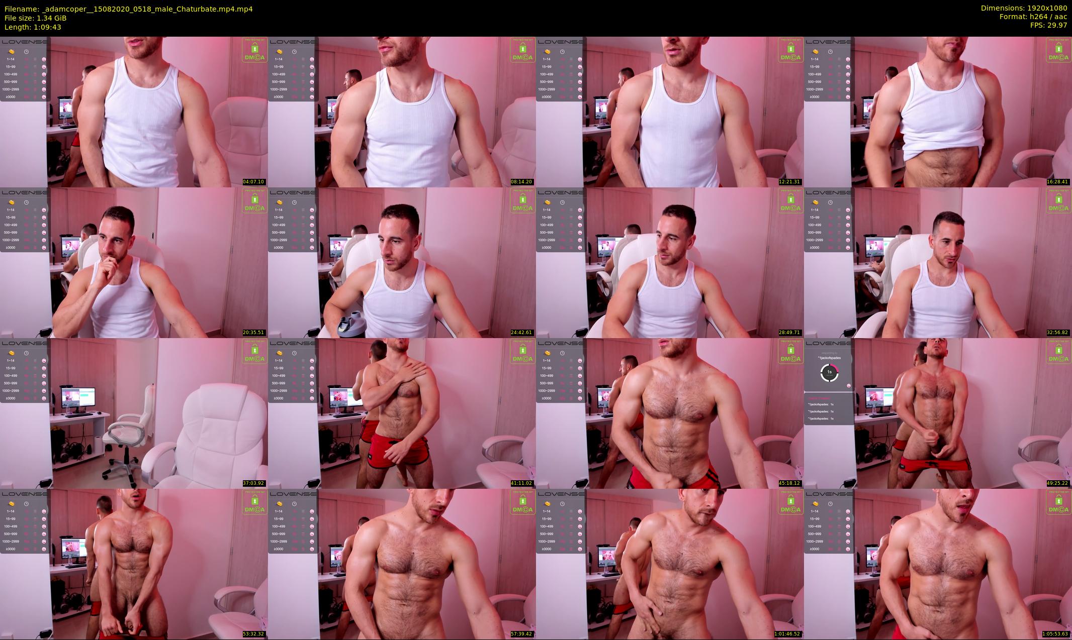 _adamcoper_ — 70 minute Chaturbate male cam show recording, 1080p, Aug 15, 2020