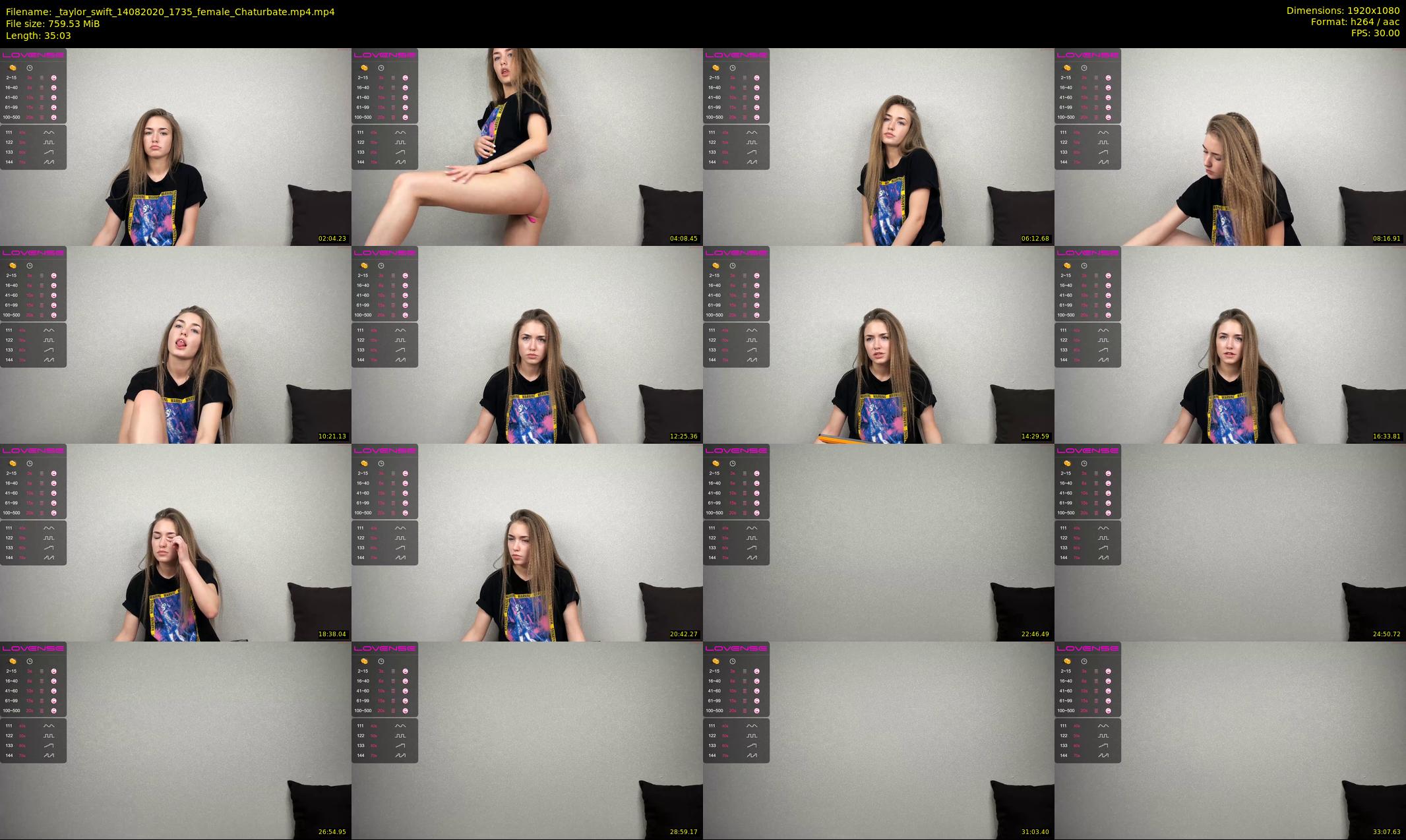 _taylor_swift — 36 minute Chaturbate female cam show recording, 1080p, Aug 14, 2020