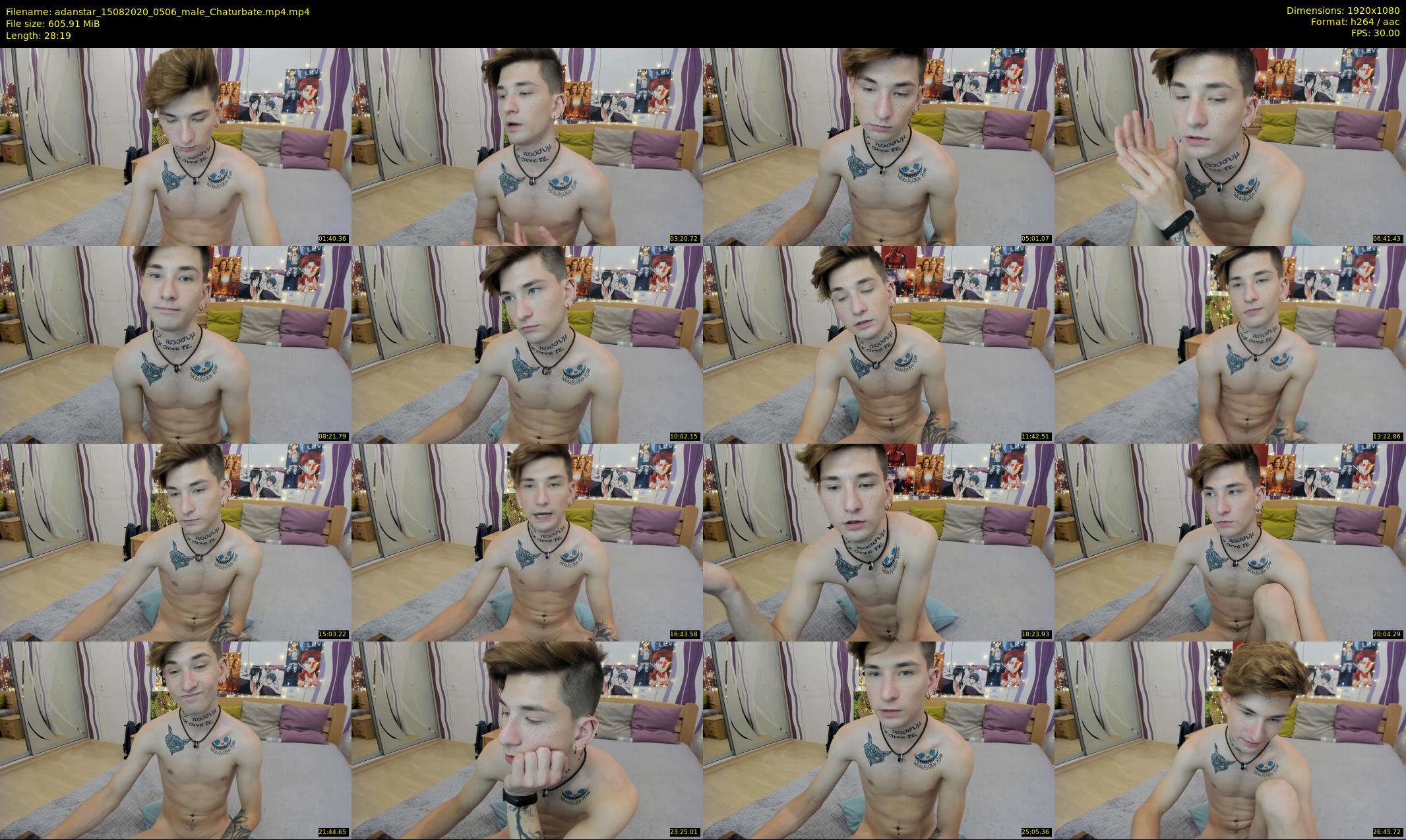 adanstar — 29 minute Chaturbate male cam show recording, 1080p, Aug 15, 2020