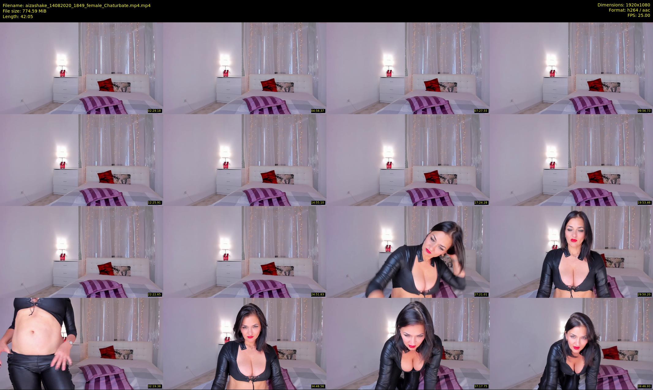 aizashake — 43 minute Chaturbate female cam show recording, 1080p, Aug 14, 2020