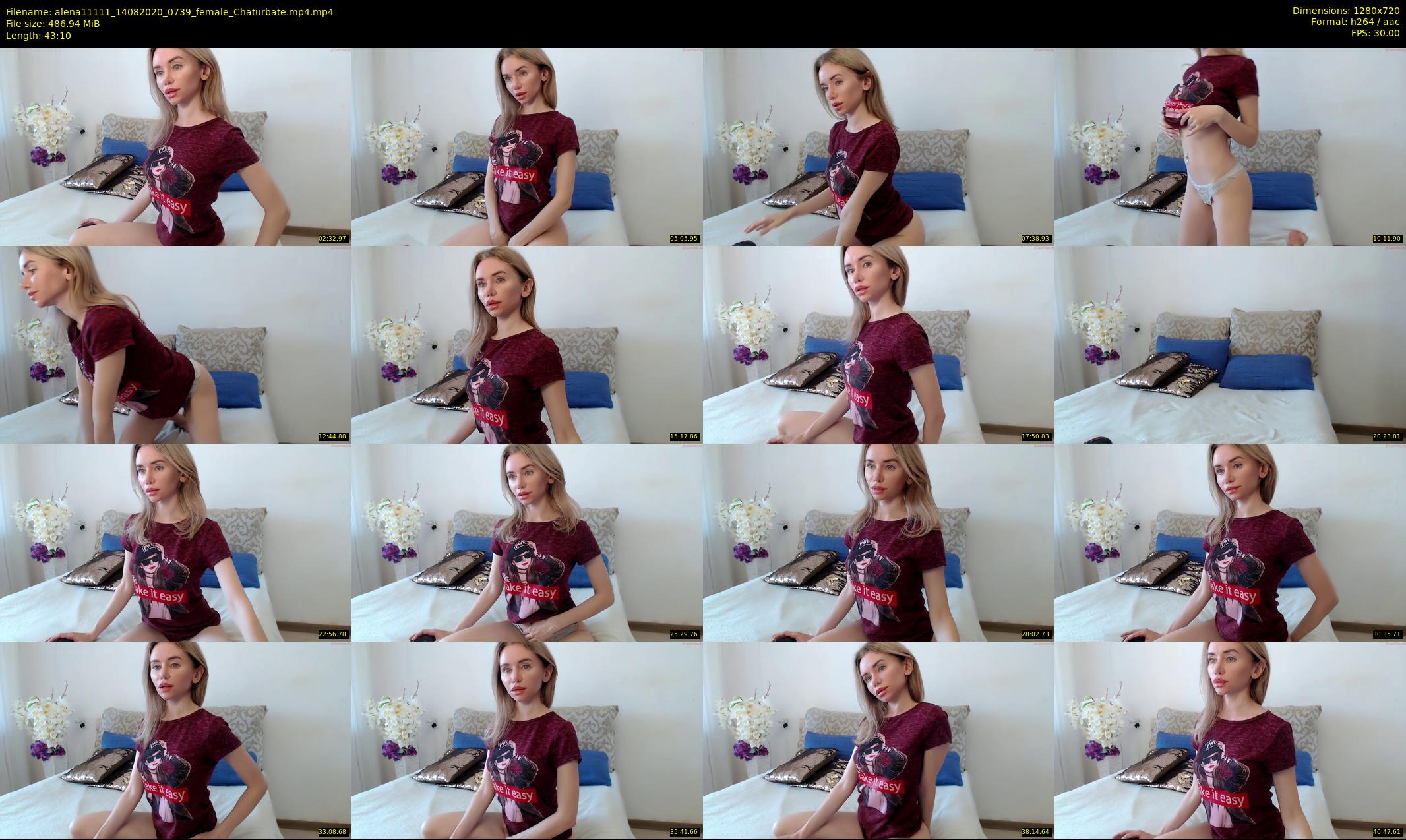 alena11111 — 44 minute Chaturbate female cam show recording, 720p, Aug 14, 2020