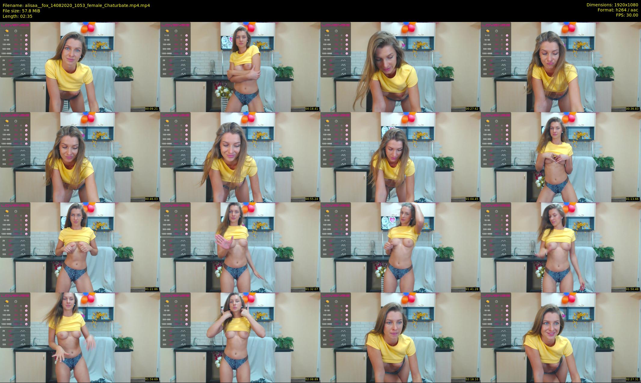 alisaa__fox — 3 minute Chaturbate female cam show recording, 1080p, Aug 14, 2020