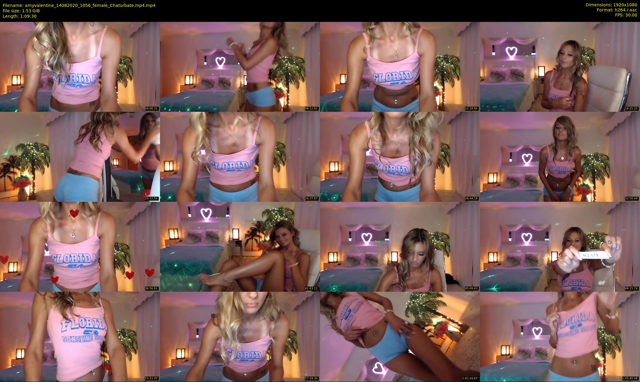amyvalentine — 70 minute Chaturbate female cam show recording, 1080p, Aug 14, 2020