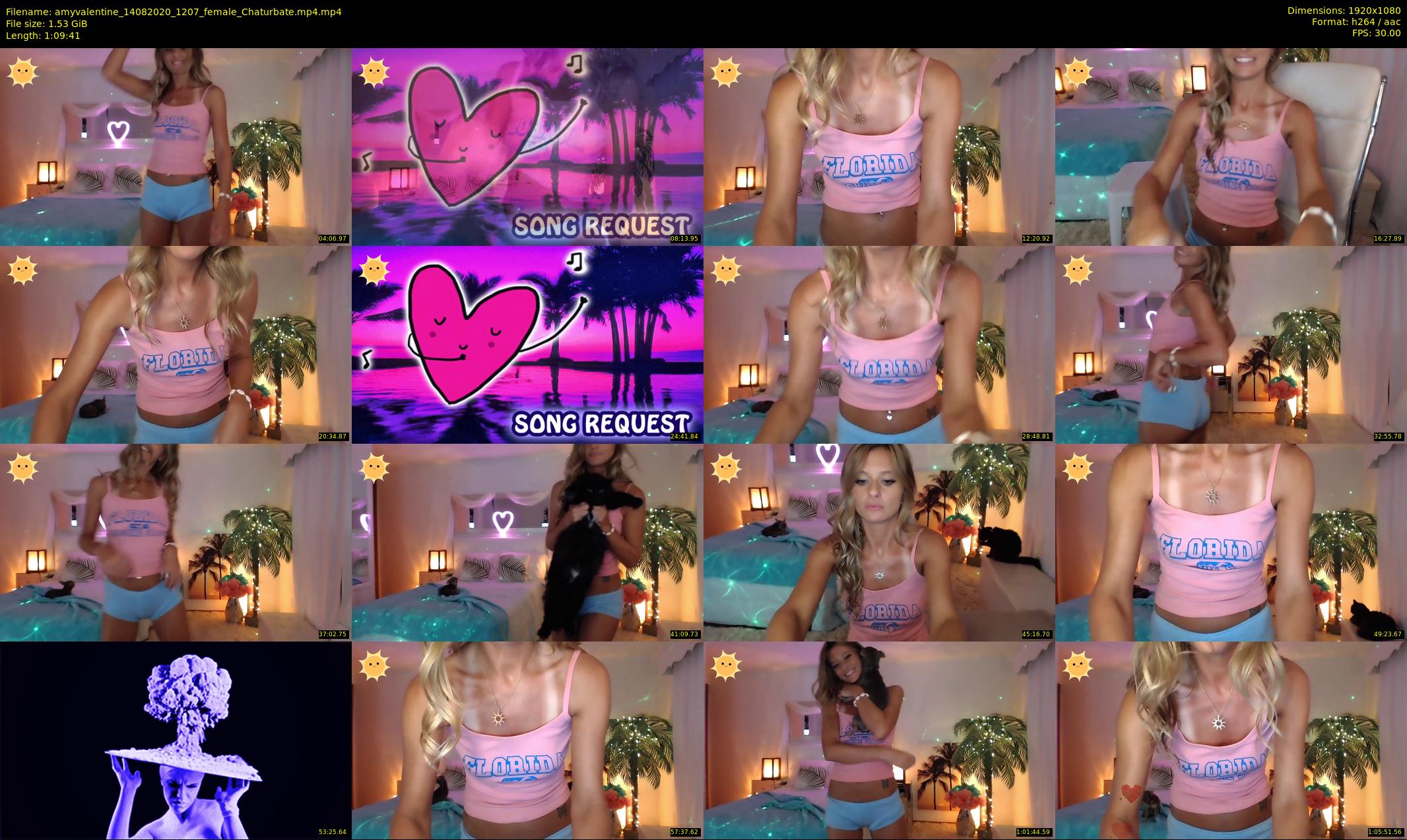 amyvalentine — 70 minute Chaturbate female cam show recording, 1080p, Aug 14, 2020
