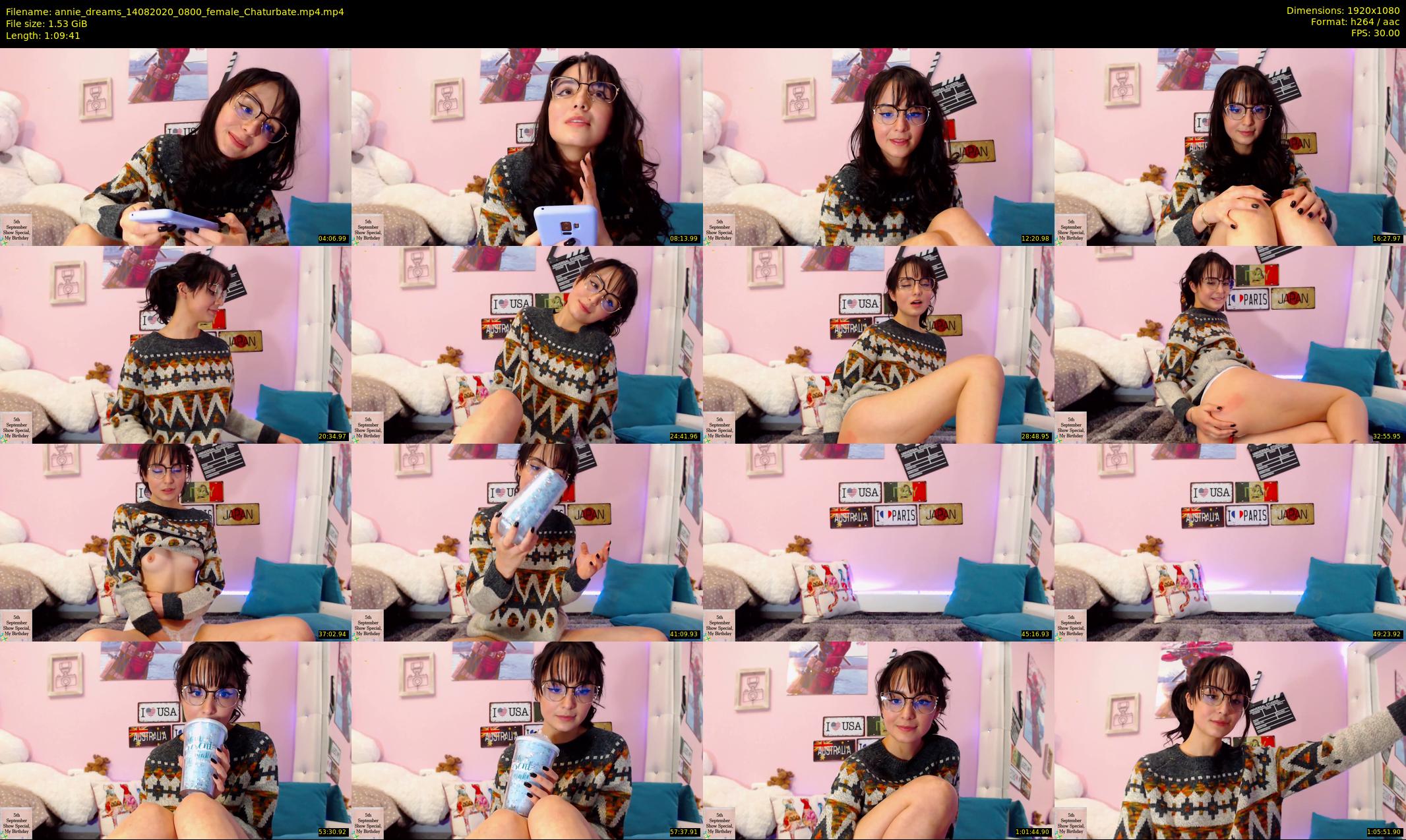 annie_dreams — 70 minute Chaturbate female cam show recording, 1080p, Aug 14, 2020