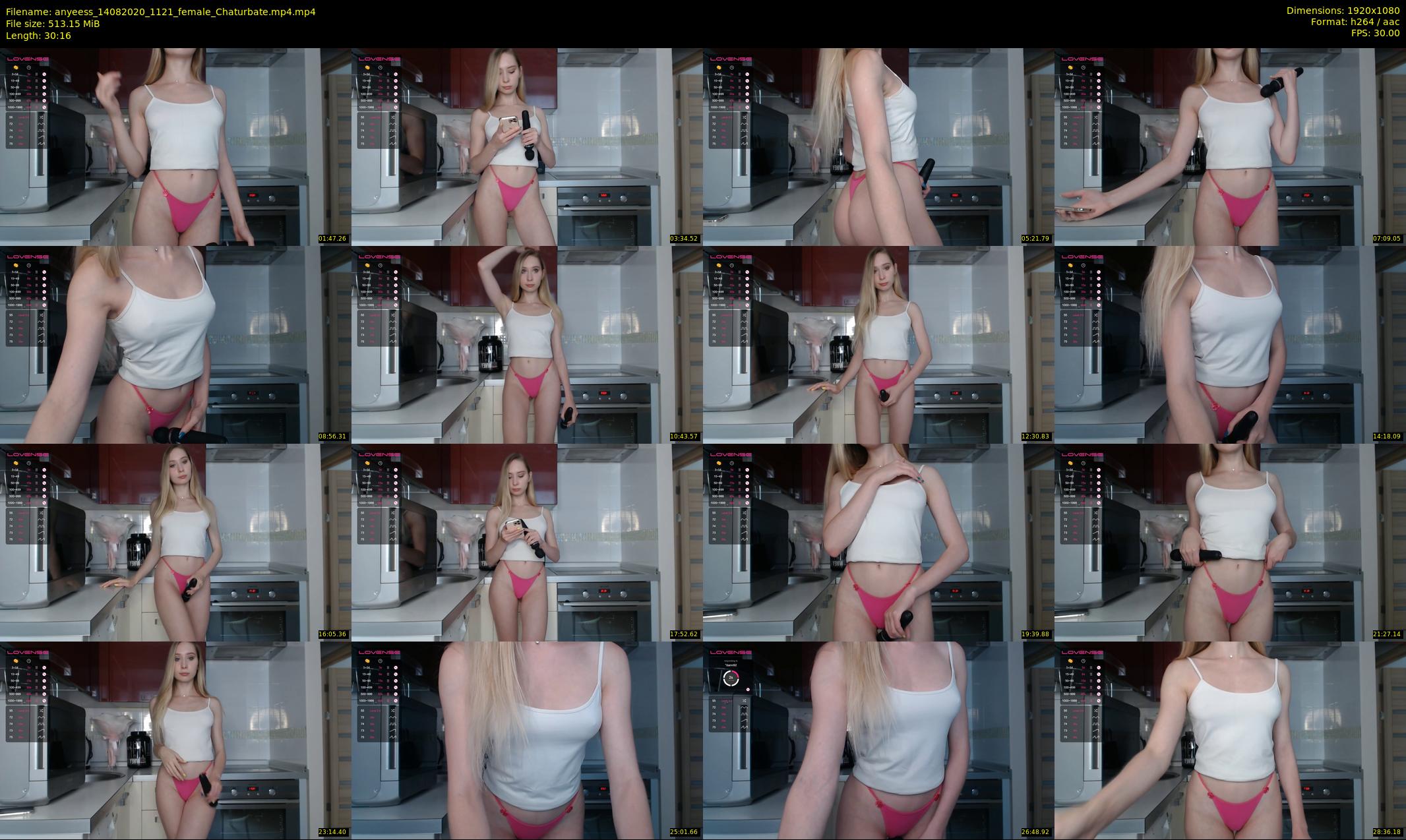 anyeess — 31 minute Chaturbate female cam show recording, 1080p, Aug 14, 2020