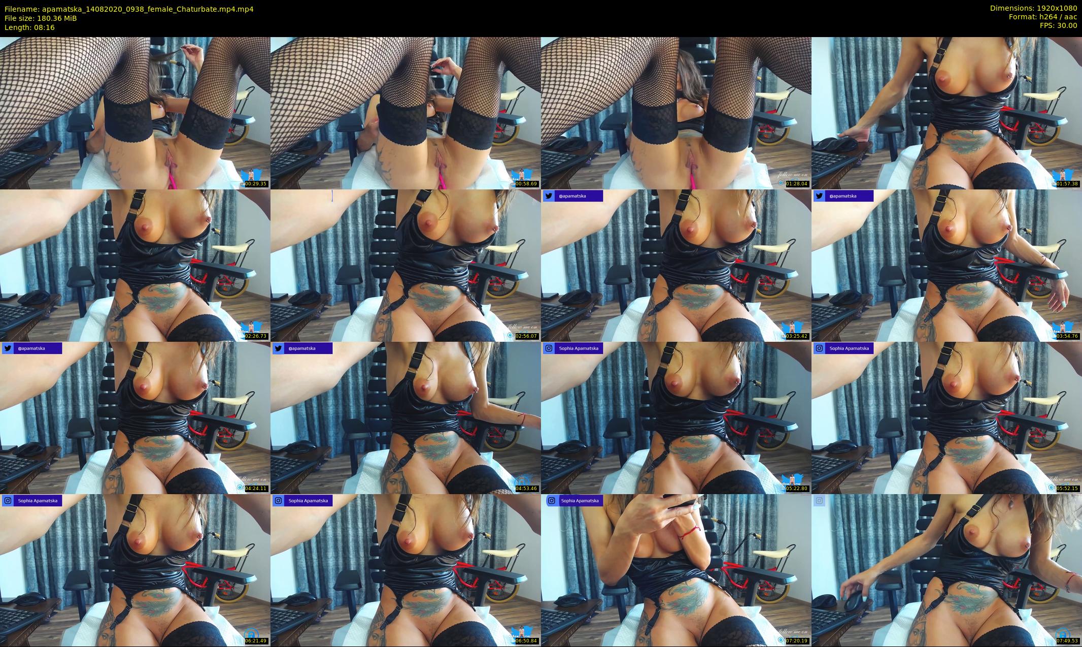 apamatska — 9 minute Chaturbate female cam show recording, 1080p, Aug 14, 2020