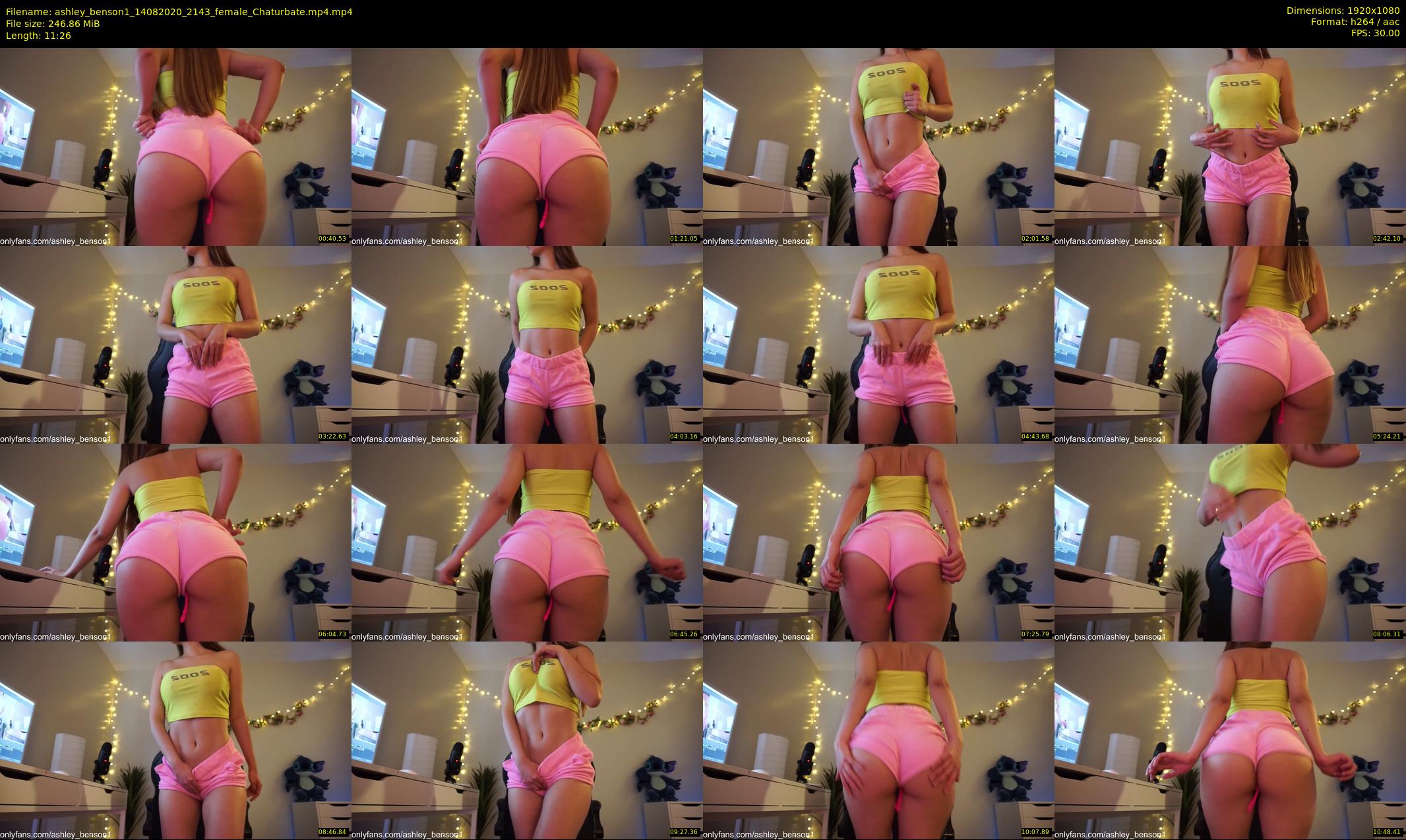 ashley_benson1 — 12 minute Chaturbate female cam show recording, 1080p, Aug 14, 2020