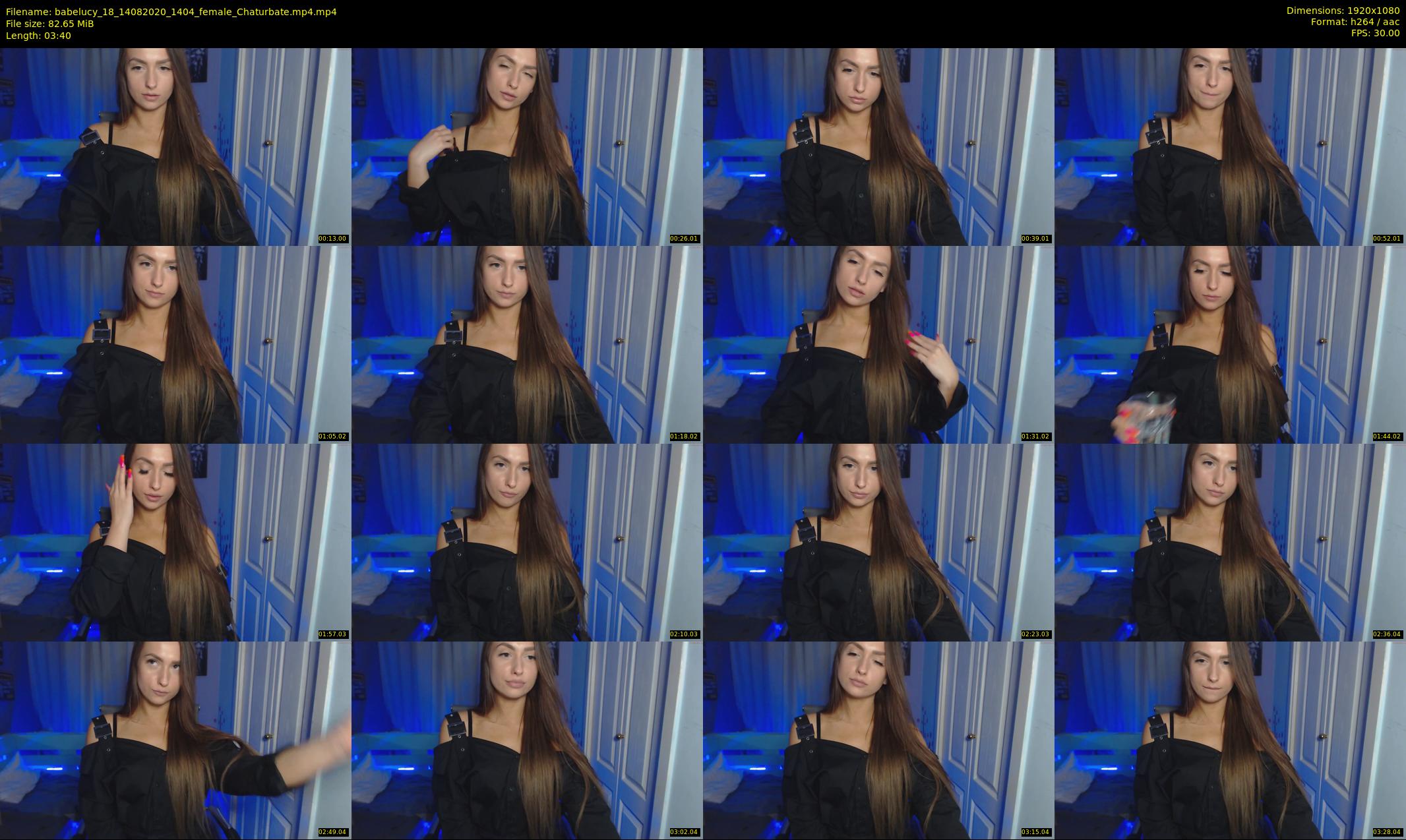 babelucy_18 — 4 minute Chaturbate female cam show recording, 1080p, Aug 14, 2020