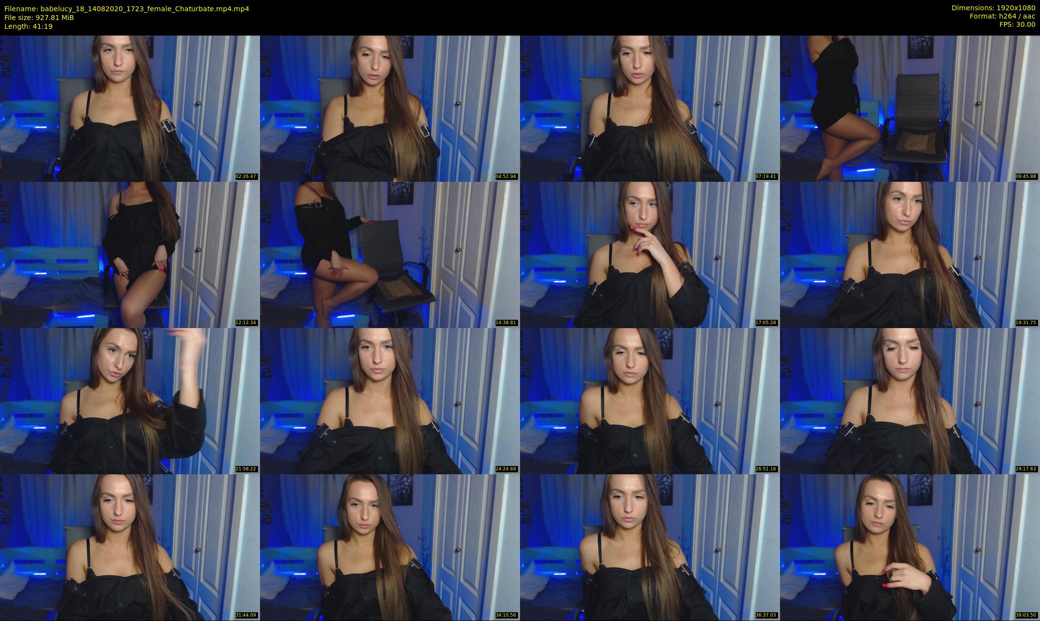 babelucy_18 — 42 minute Chaturbate female cam show recording, 1080p, Aug 14, 2020