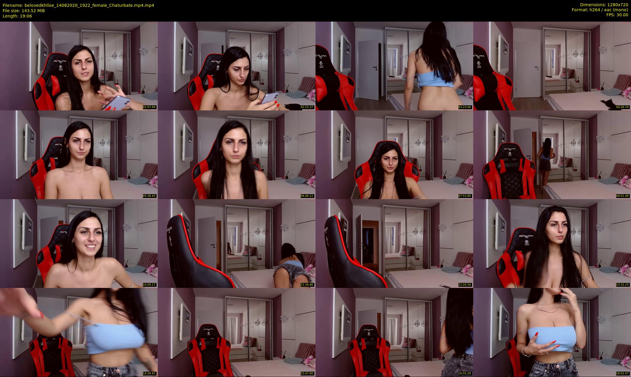 belovedkhlloe — 20 minute Chaturbate female cam show recording, 720p, Aug 14, 2020