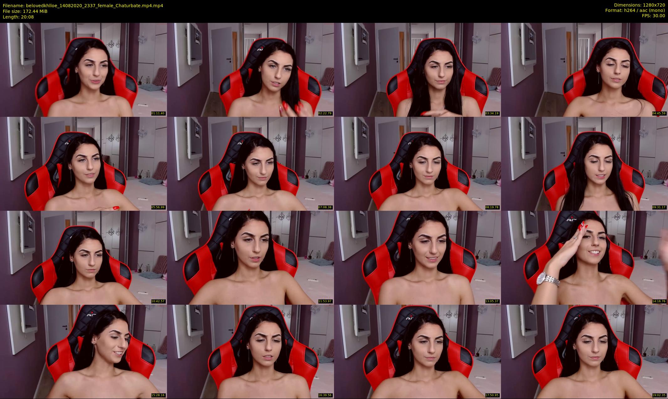 belovedkhlloe — 21 minute Chaturbate female cam show recording, 720p, Aug 14, 2020