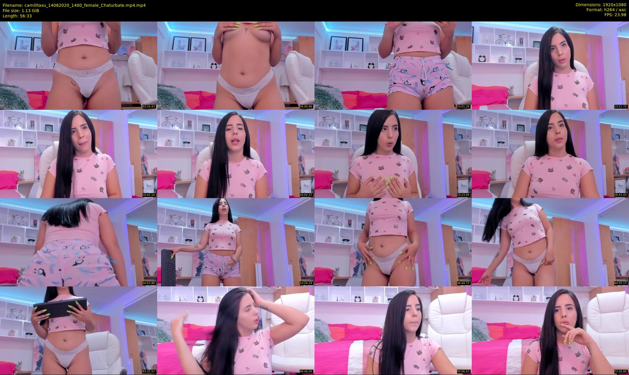camilitasu — 57 minute Chaturbate female cam show recording, 1080p, Aug 14, 2020