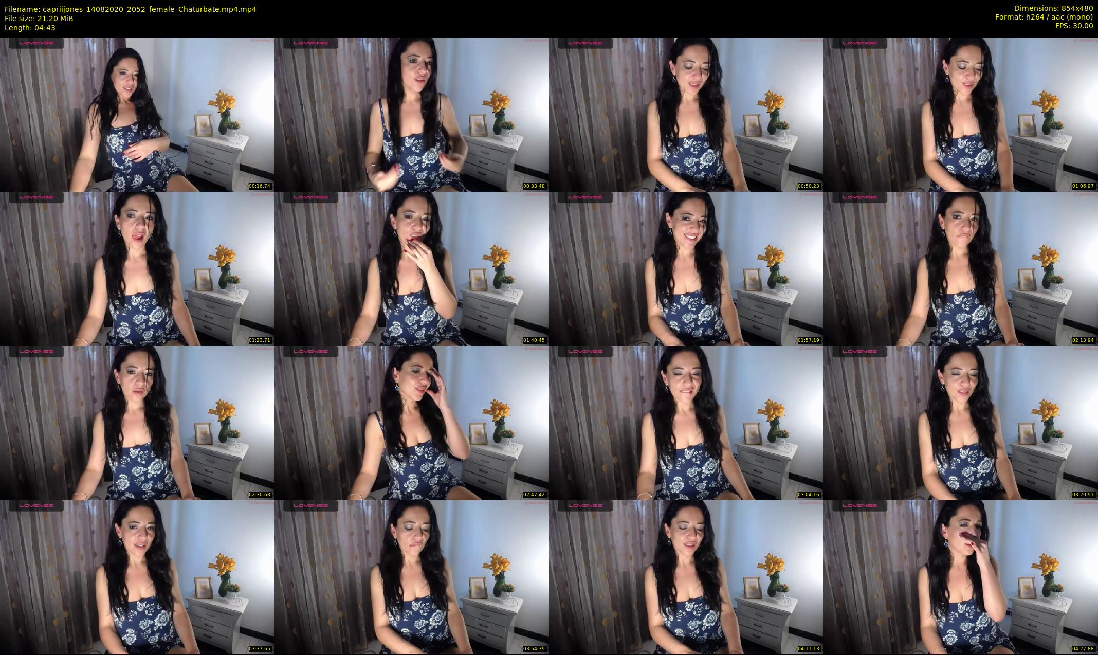 capriijones — 5 minute Chaturbate female cam show recording, 480p, Aug 14, 2020